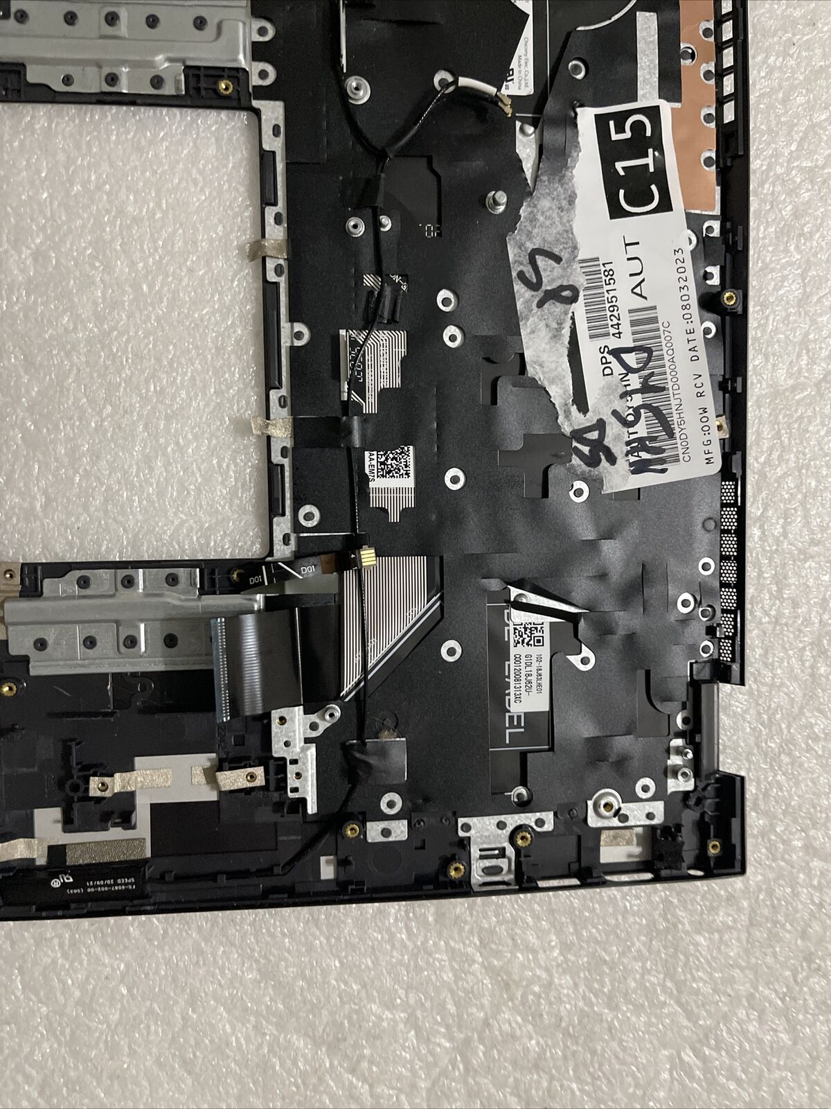 Dell Vostro V5401 5401 Laptop Palmrest English Backlit Keyboard DY5HN SP D5
