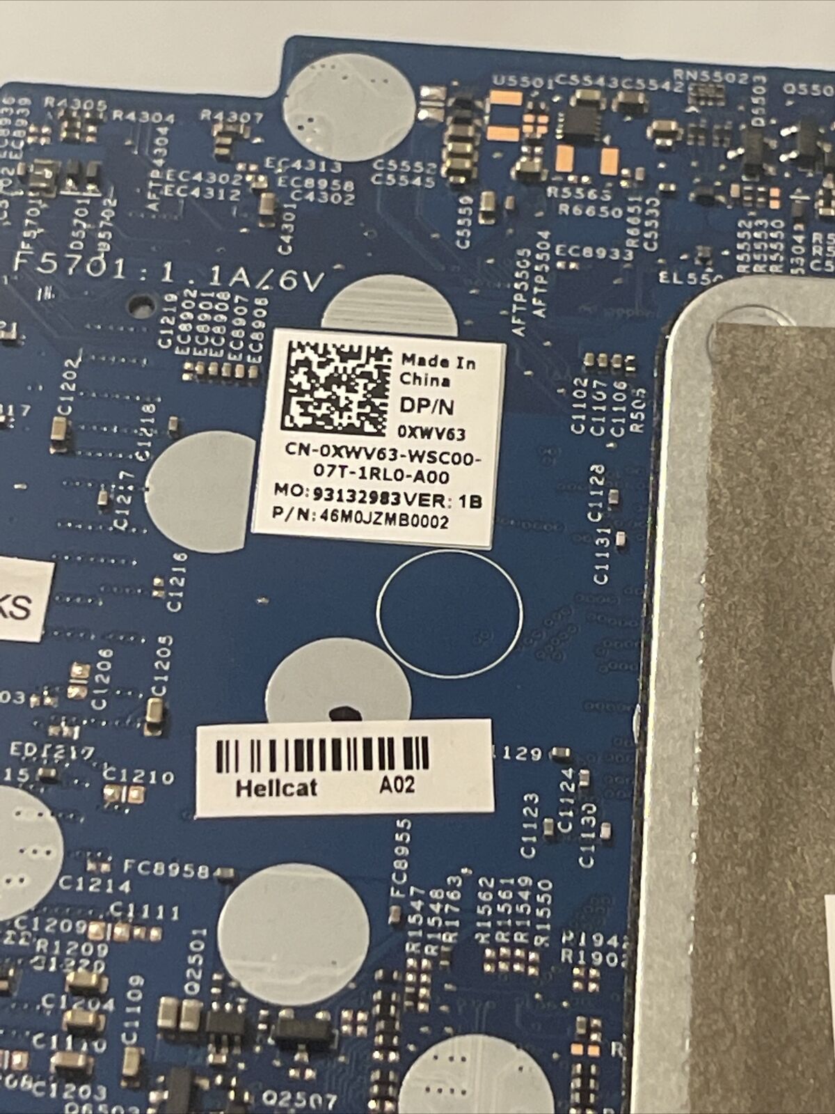 Oem Dell Inspiron 14 5400 2in1 intel i5-1035G1 1.00GHz Motherboard XWV63 H1 B4