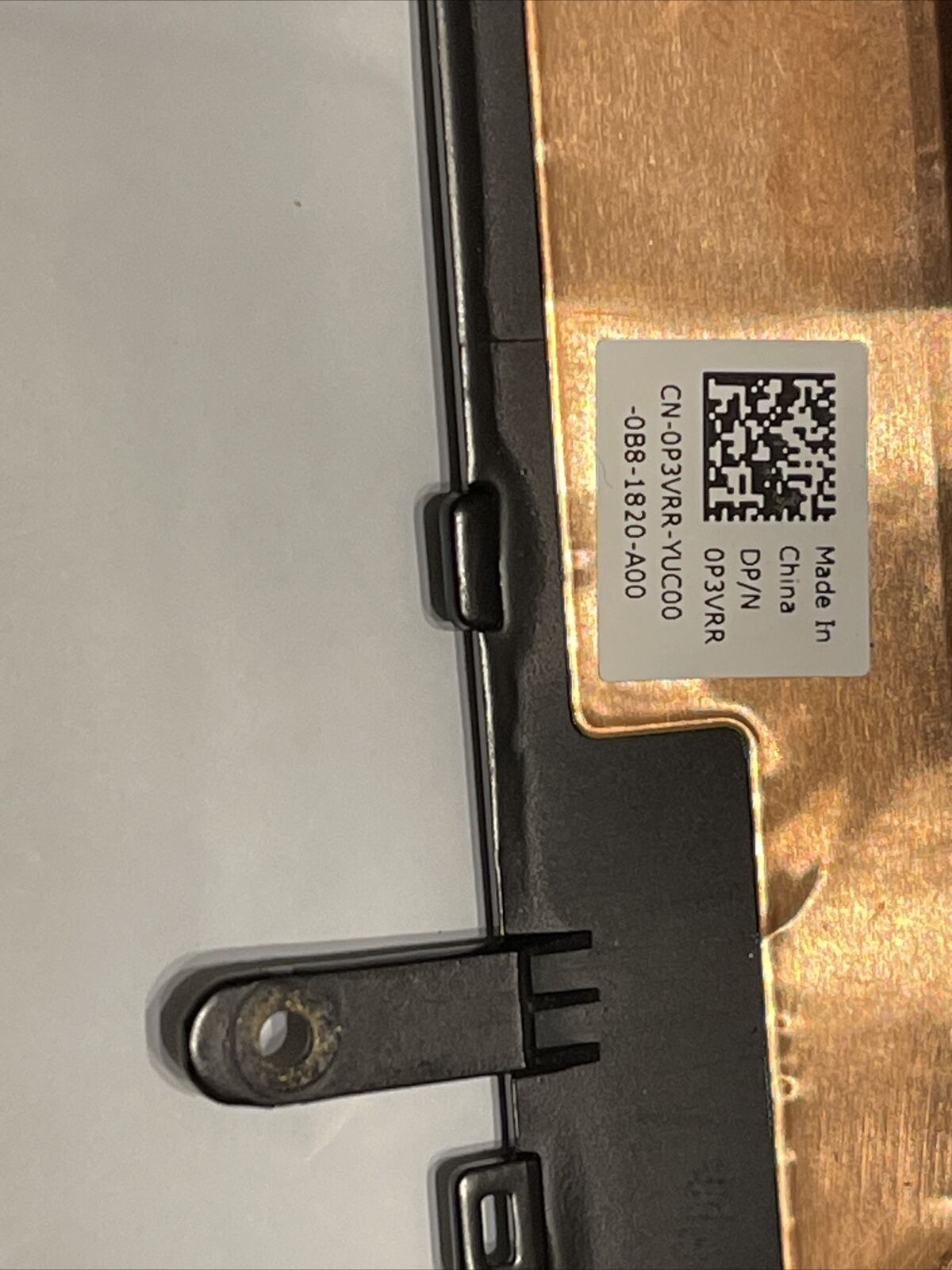 Genuine DELL G7 7500 Laptop 15.5" Air Outlet Heatsink Shaft Cover 0P3VRR P3VRR