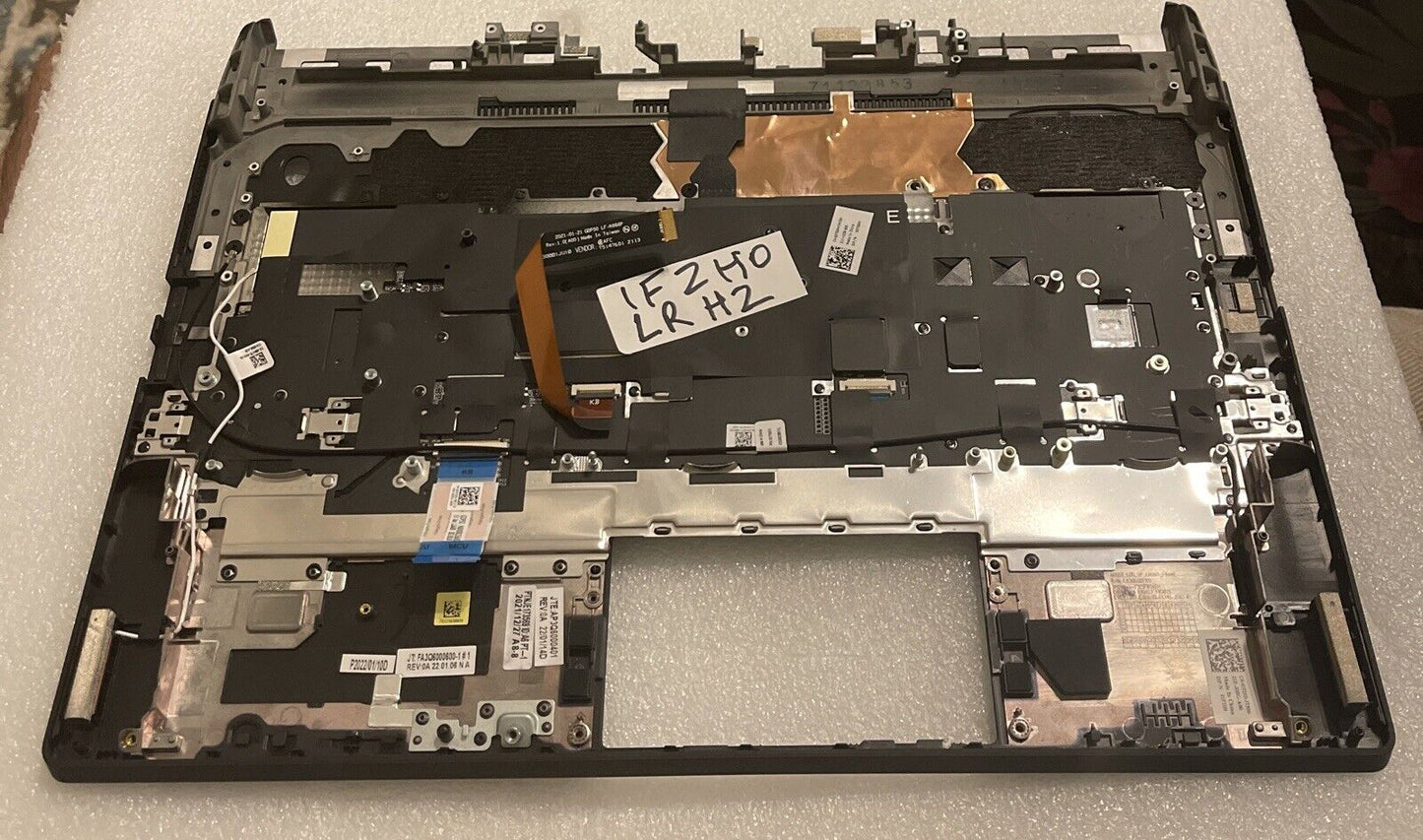 DELL ALIENWARE M15 R6 R7 LAPTOP US BACKLIT  KEYBOARD PALMREST BLACK 1F2H0 LR H2