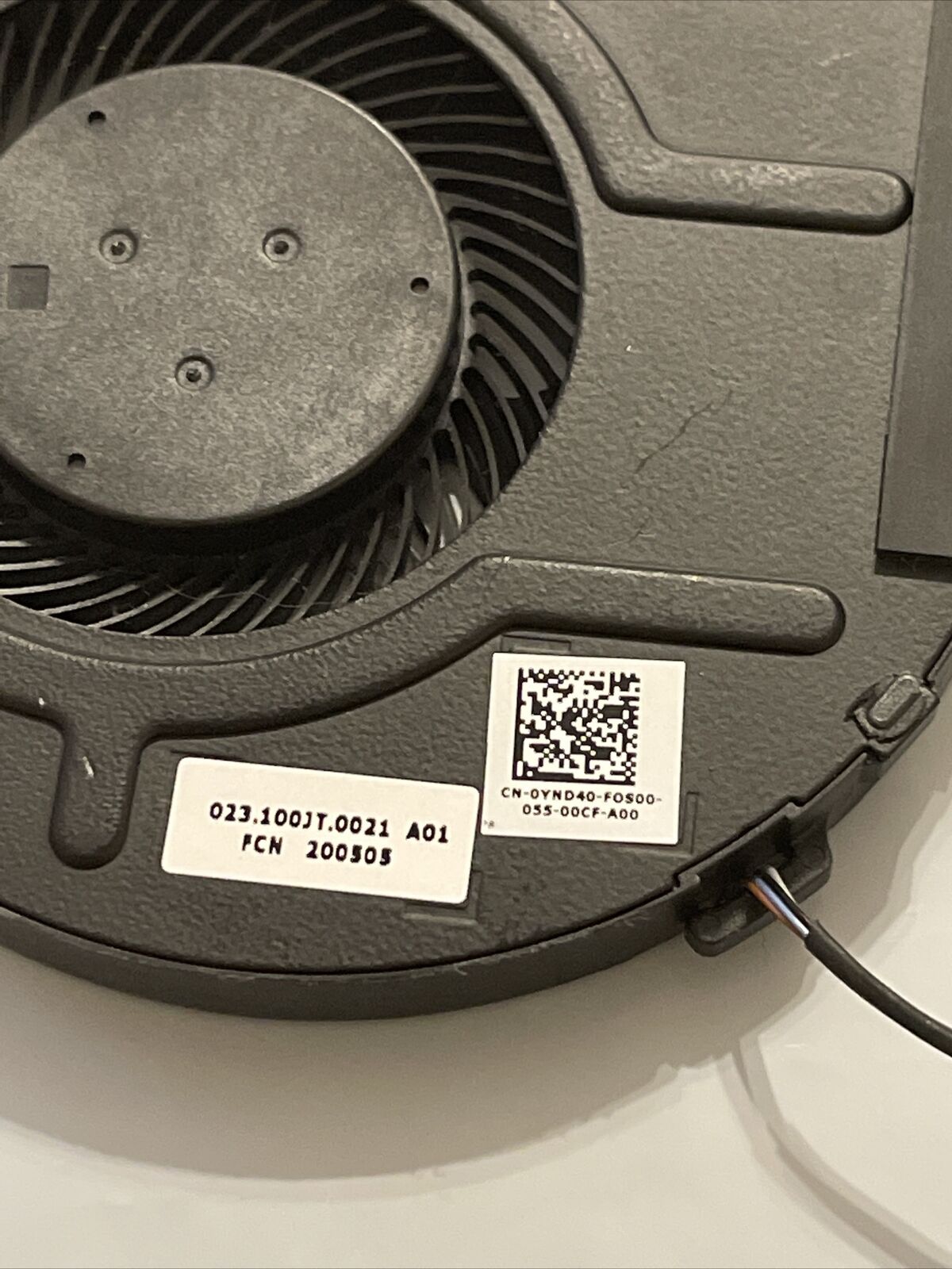 Dell Inspiron Vostro 7500 7501 cooling fan DC5V 0.5A 023.100JS.0021 YND40 0YND40