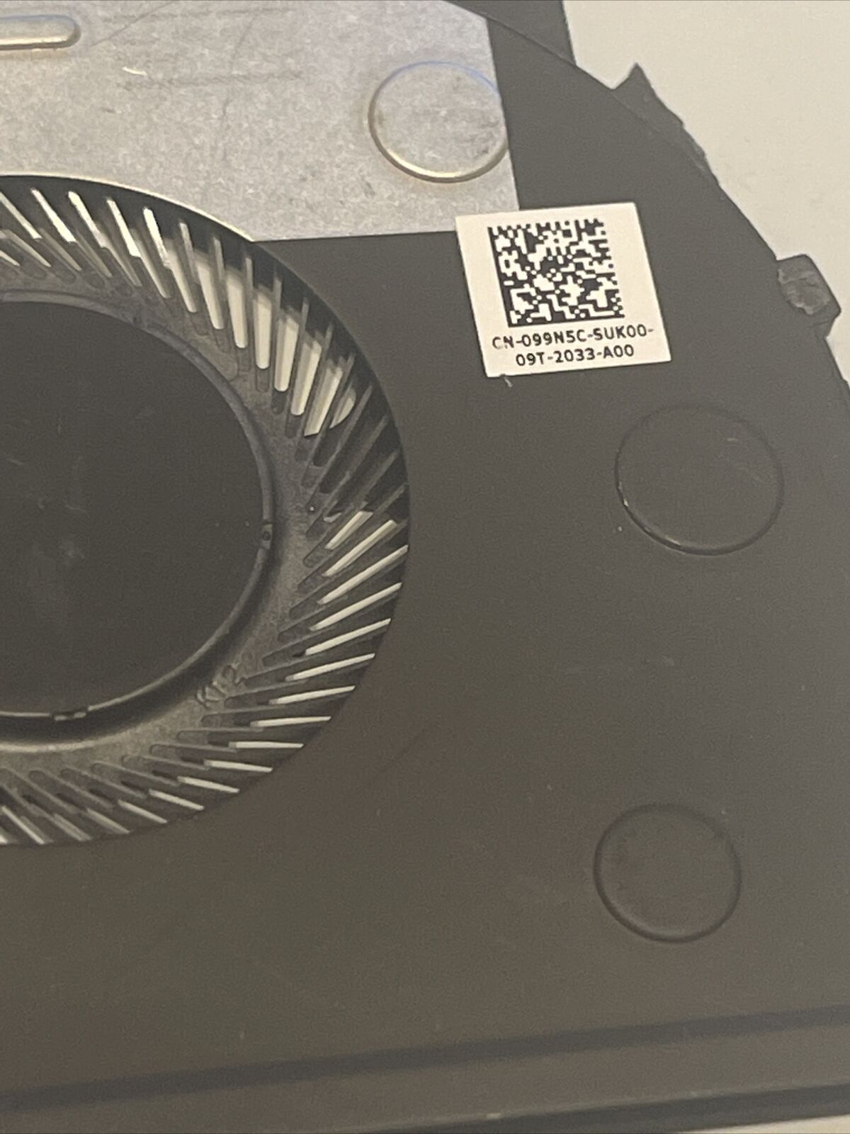 Dell Inspiron 7306 2-in-1 Laptop  CPU Cooling Fan 99N5C 099N5C P2
