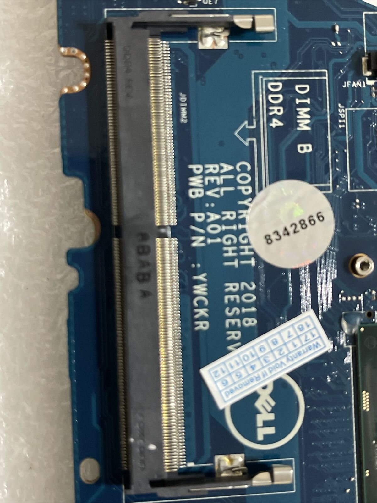 Genuine Dell Latitude 7490 I5-8350U Laptop Motherboard LA-F322P 0KGYDF KGYDF B7