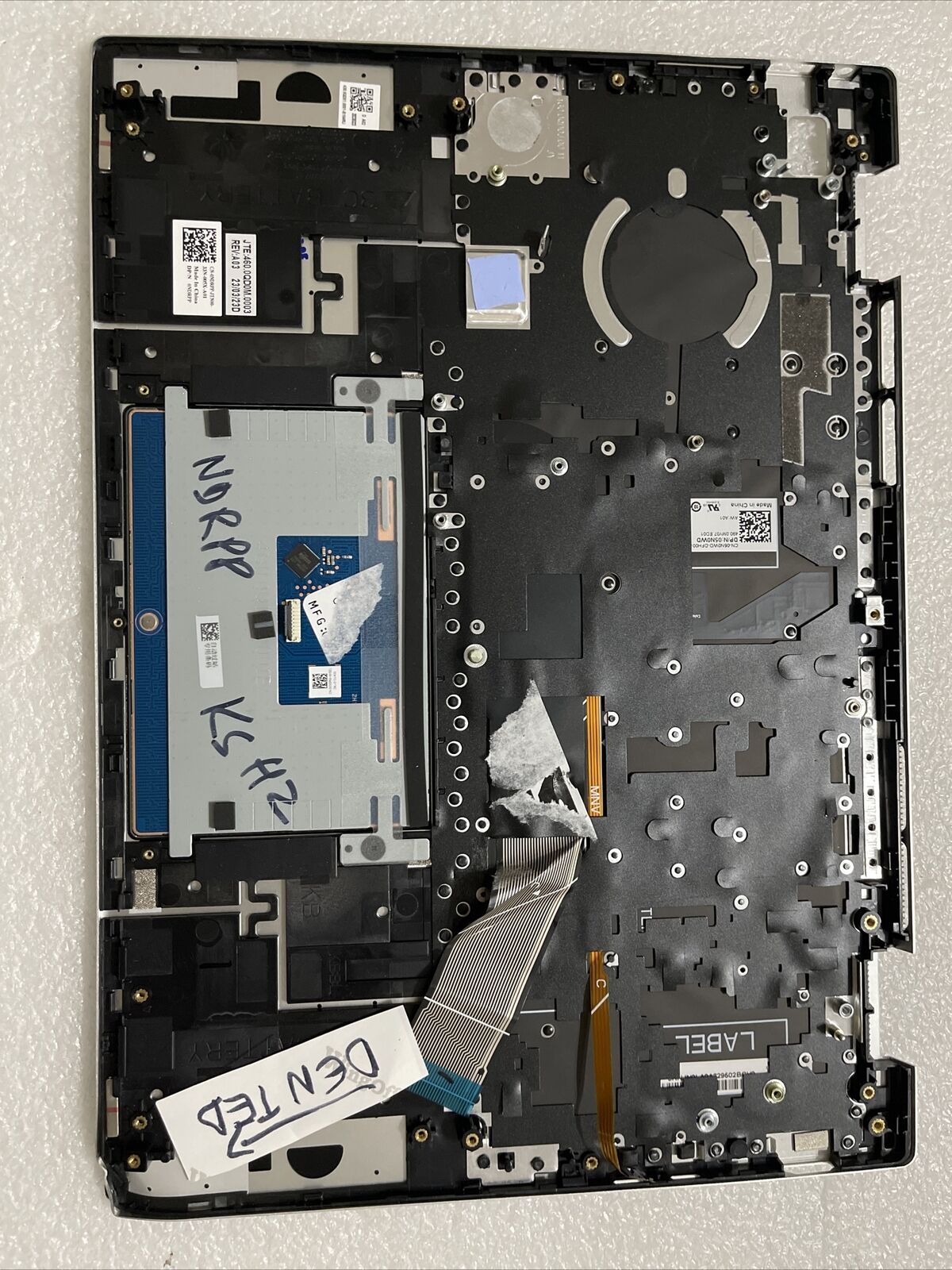 Dell Inspiron 14 Plus 7420 7425 Palmrest Backlit Keyboard NDRPP KSH2 Dented Read