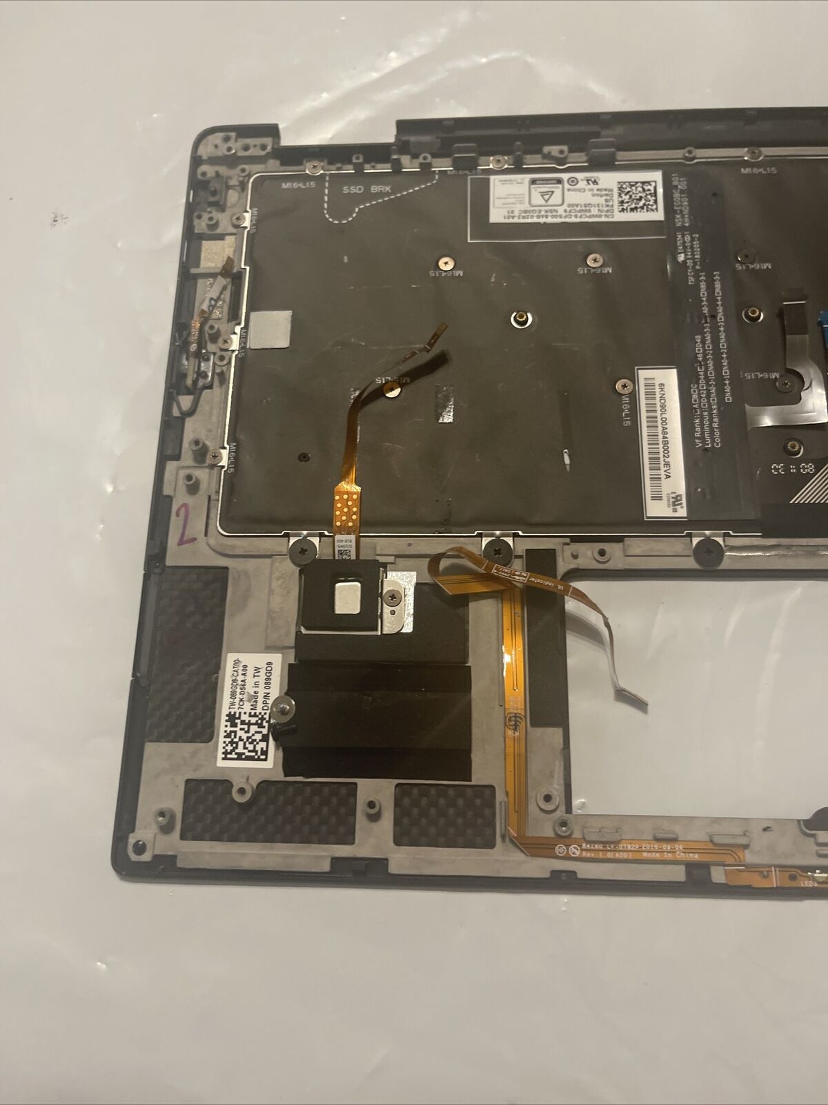 Dell XPS 13 9365 OEM  Keyboard english 089GD9 WPCF9