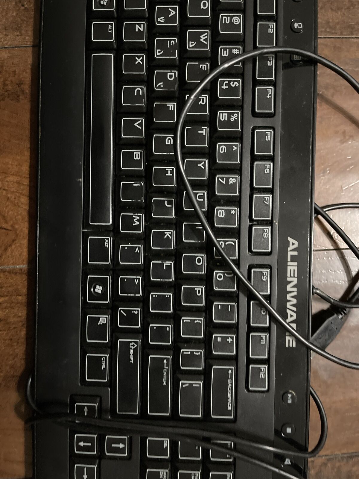 Dell AlienWARE Multimedia Slim US Eng Ergonomic USB Keyboard 40CM0 SK-8165 H9Y23