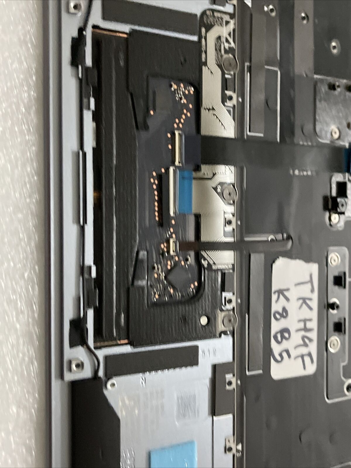Dell XPS 9315 Laptop Palmrest Touchpad US Keyboard Spkers Blue TKH4F K8B5 Dented