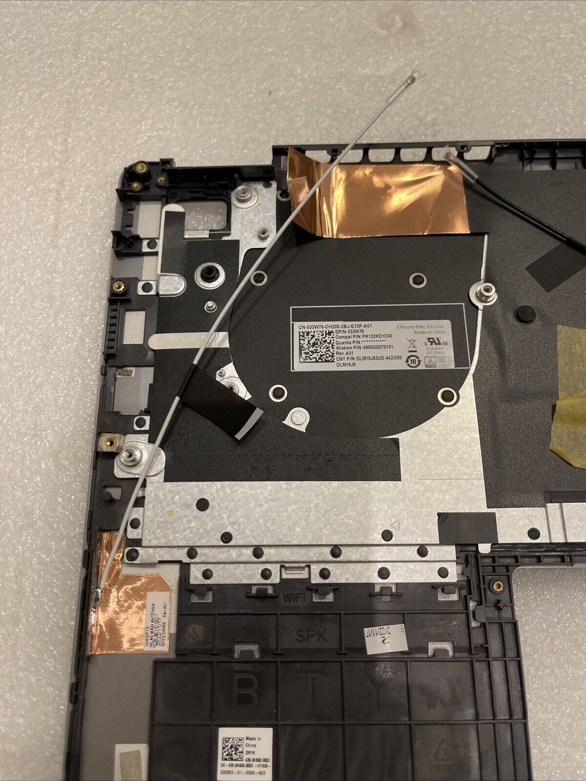 GENUINE DELL LATITUDE 3301 LAPTOP PALMREST US KEYBOARD RK3KP GFRDT NS B5