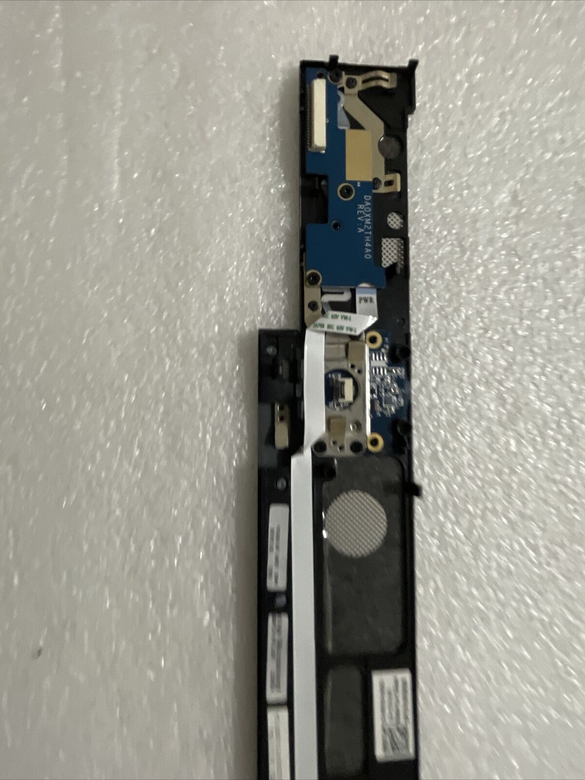 Dell Precision M6500 Center Media Bezel Panel Power Button Fingerprint RDR FRNJN