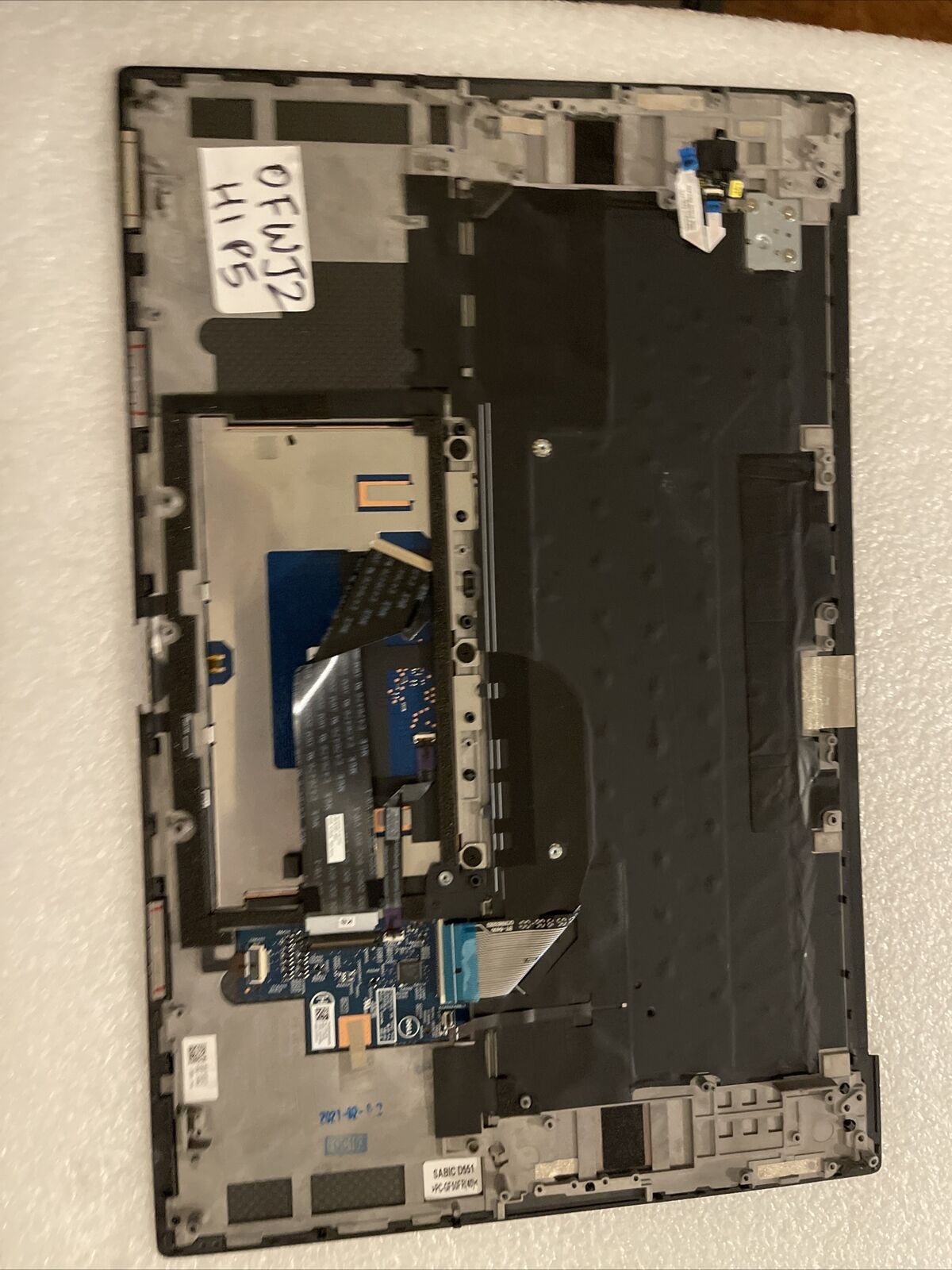 Dell XPS 9700 9710 Precision 5760 Palmrest Backlit US Eng Keyboard  0FWJ2 H1 P5