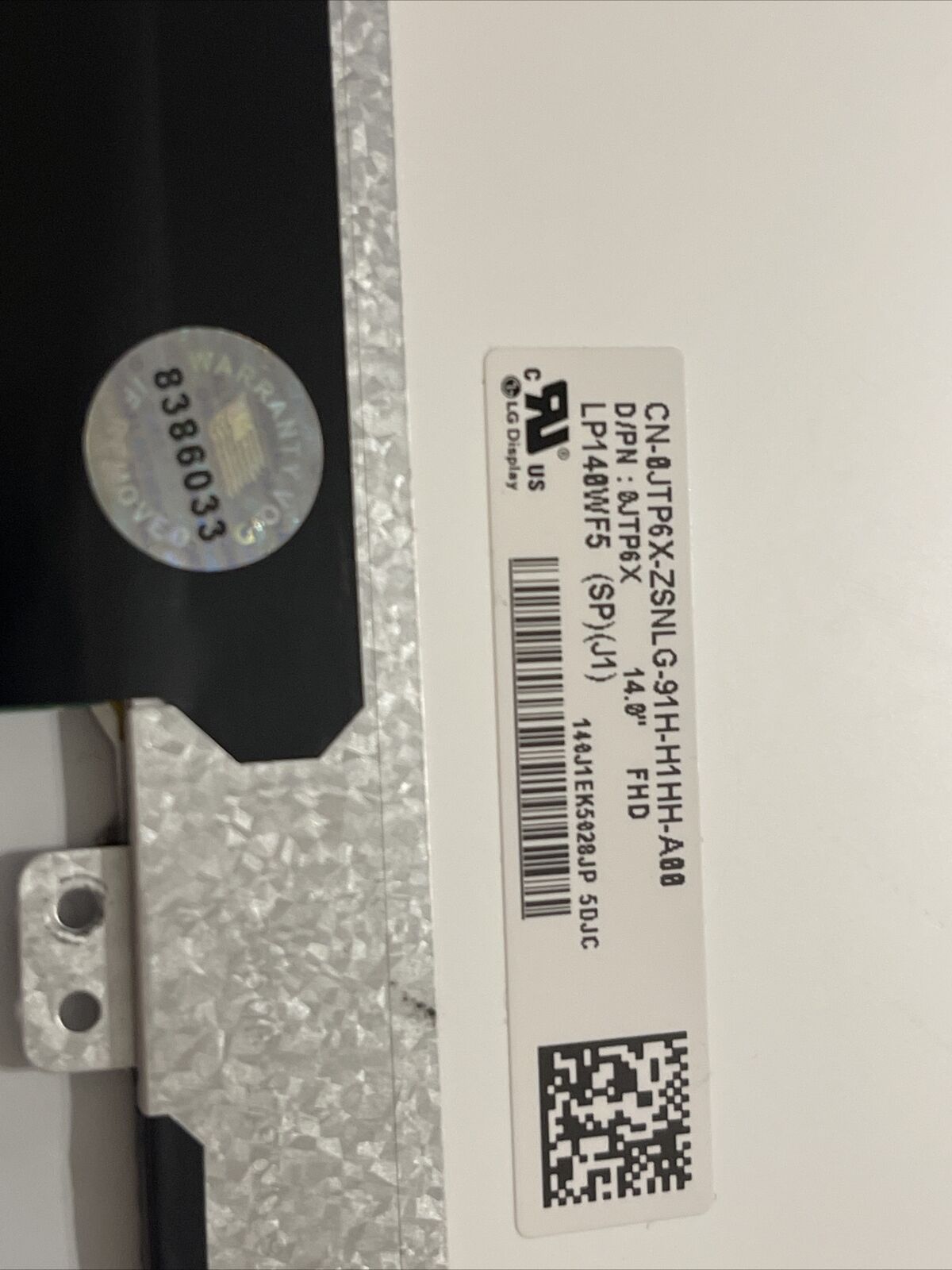 Oem Dell Latitude 5480 14" WUXGA FHD LED LCD TouchScreen JTP6X 0JTP6X GradeB