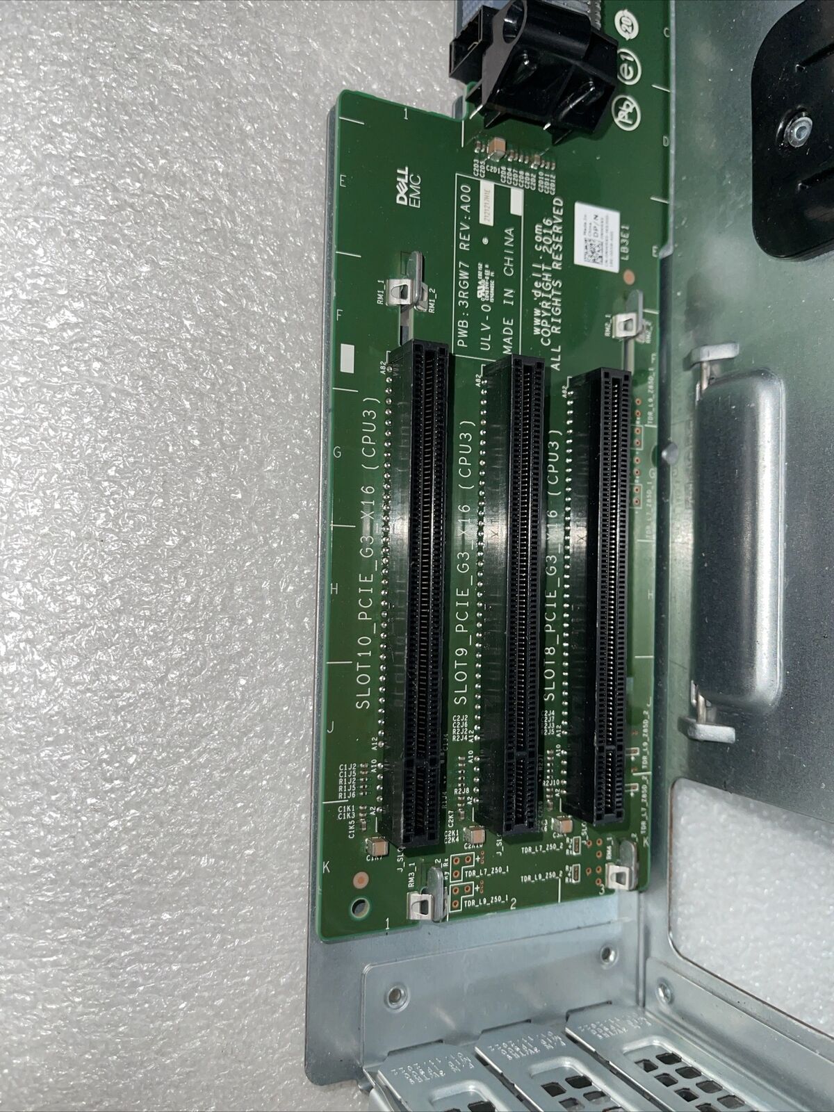 DELL R940 IO RISER2 PCI-E 3.0 X16 CPU3 adapter card 2 FG2NF NWRX5 H1 K4