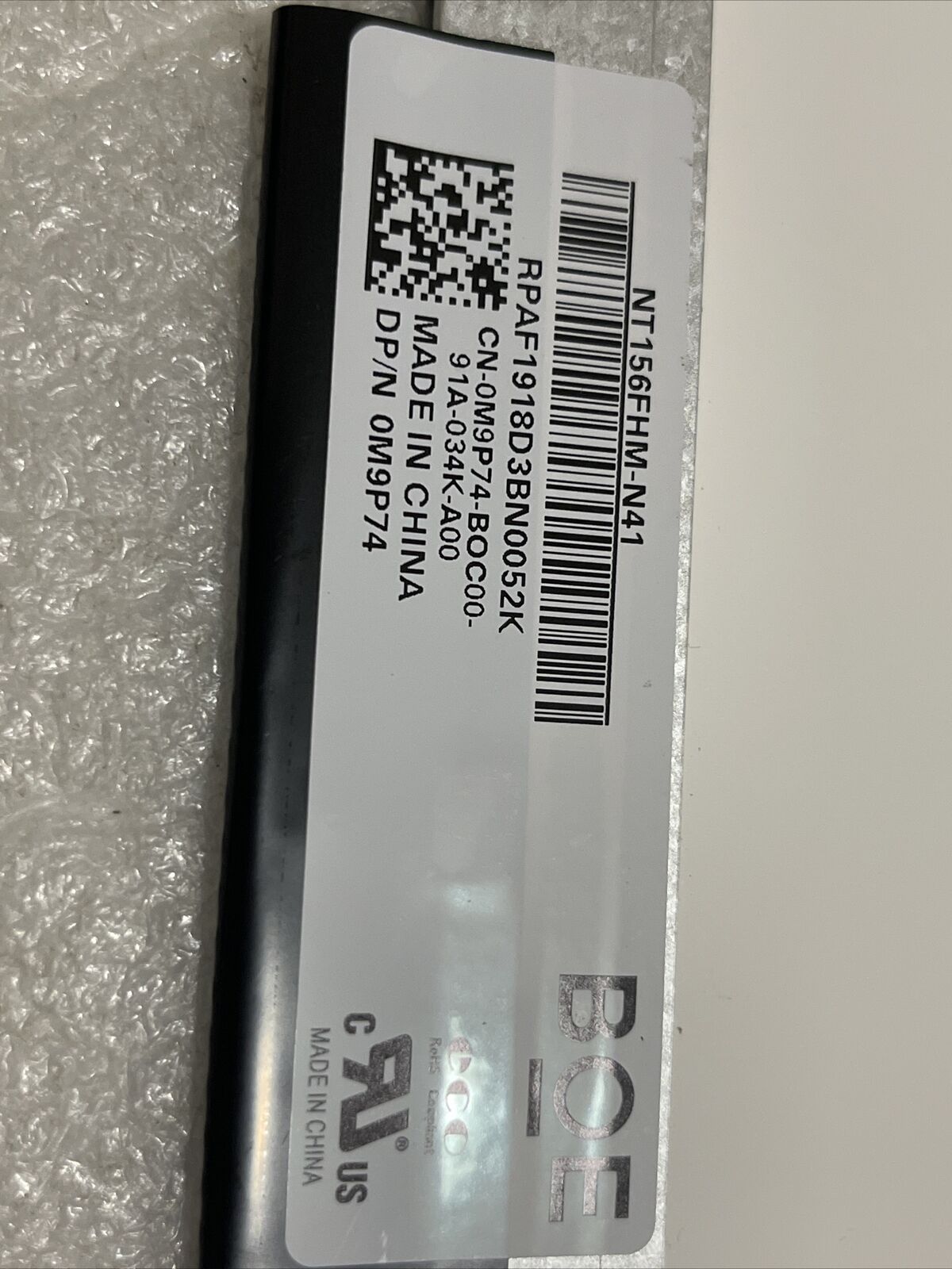 GENUINE DELL INSPIRON 3583 LATITUDE 3500 15.6" LED LCD SCREEN M9P74 KHS8