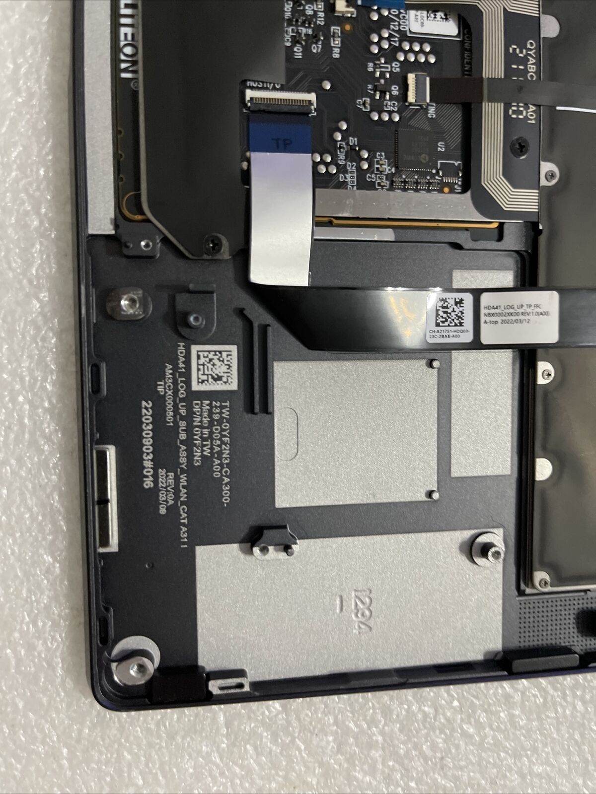 Genuine Dell Latitude 9430 Laptop Us BCL Keyboard Palmrest Gray R0J9D YF2N3 STP9