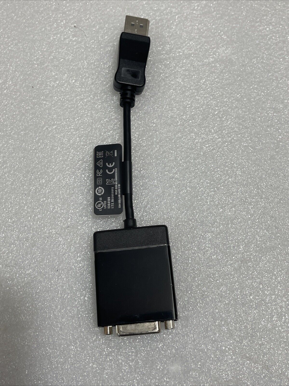 Dell Genuine Video Adapter Display Port To DVI Single Link 64XF6 064XF6