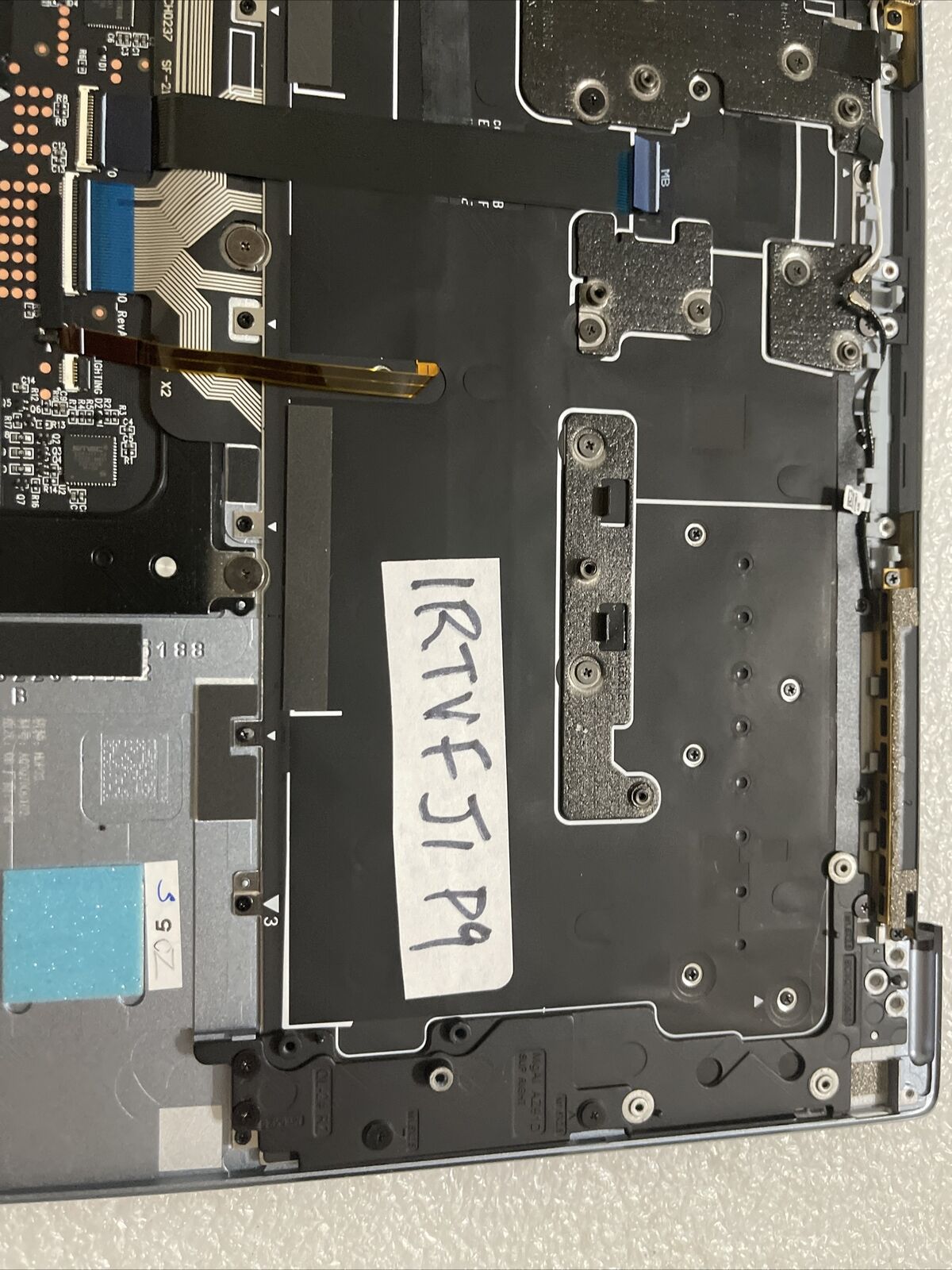 Dell XPS 9315 Laptop Palmrest Touchpad US Keyboard  Sky Blue 1RTVF J1 P9