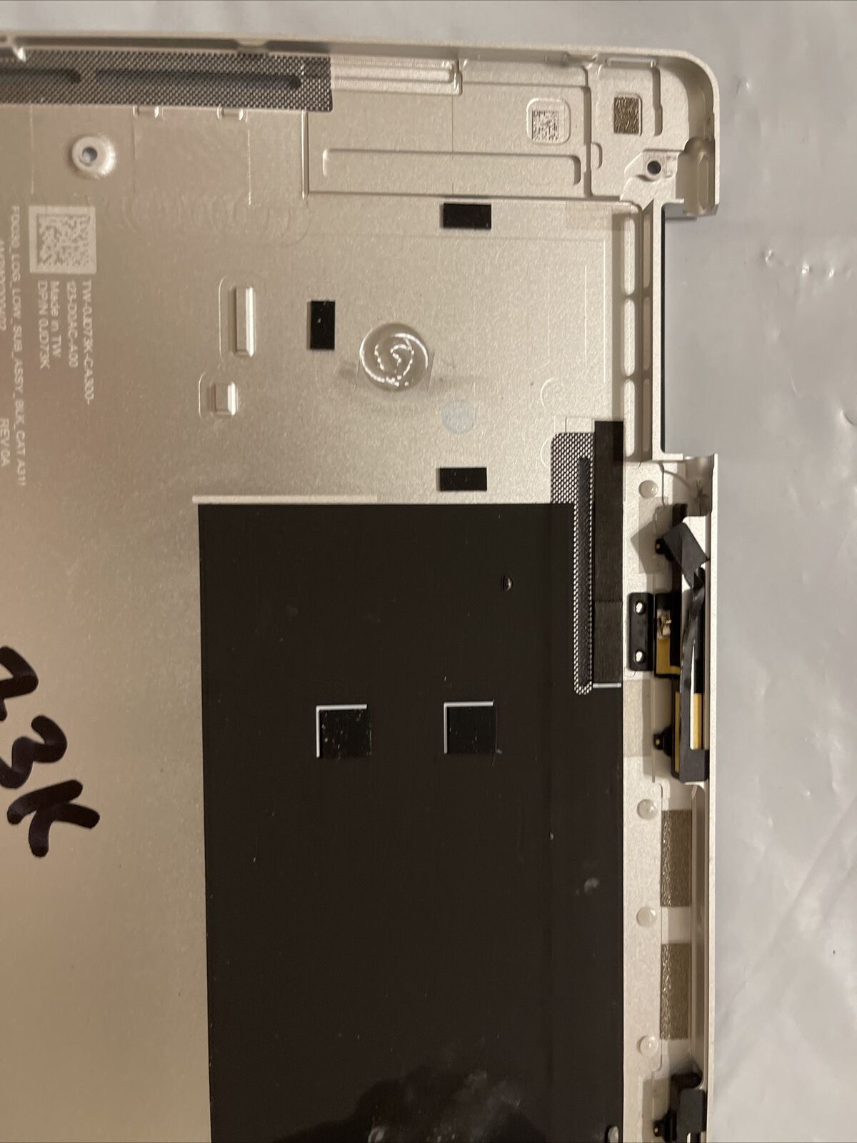 GENUINE Dell XPS 13 9310 2-in-1 Bottom Base Metal Cover JD73K 0JD73K 