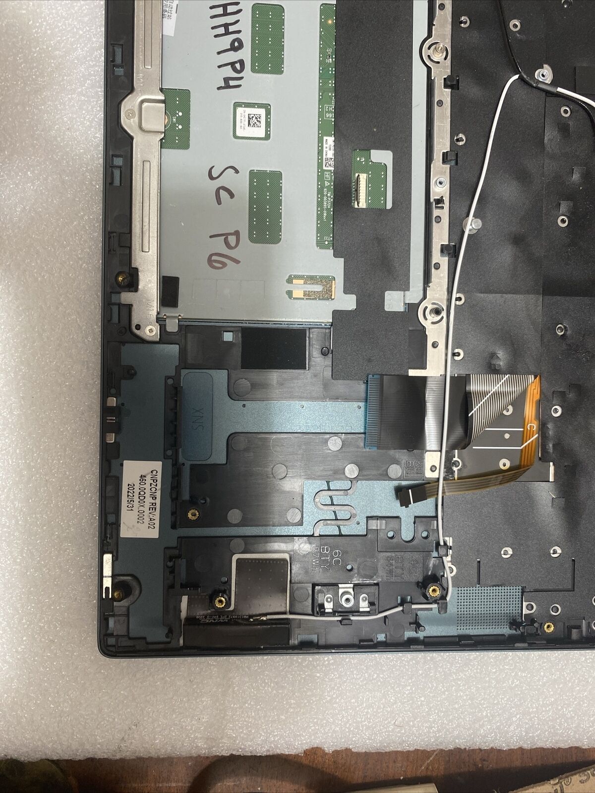 Dell Inspiron 16 7620 2-in-1 Palmrest Keyboard Touchpad  HH9P4 0HH9P4 SC P6