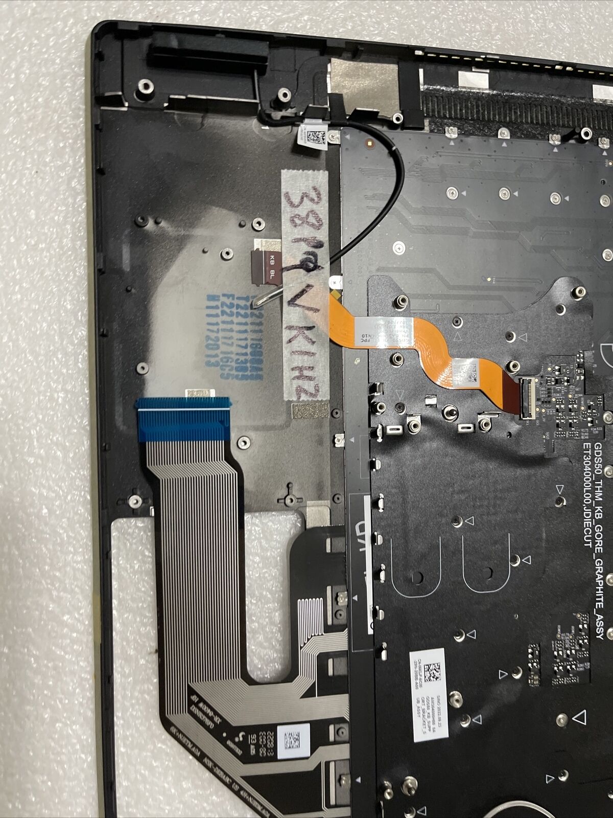 New Oem Dell Alienware X15 R1 R2 Palmrest US English Keyboard  386PV 5VHRX K1 H2