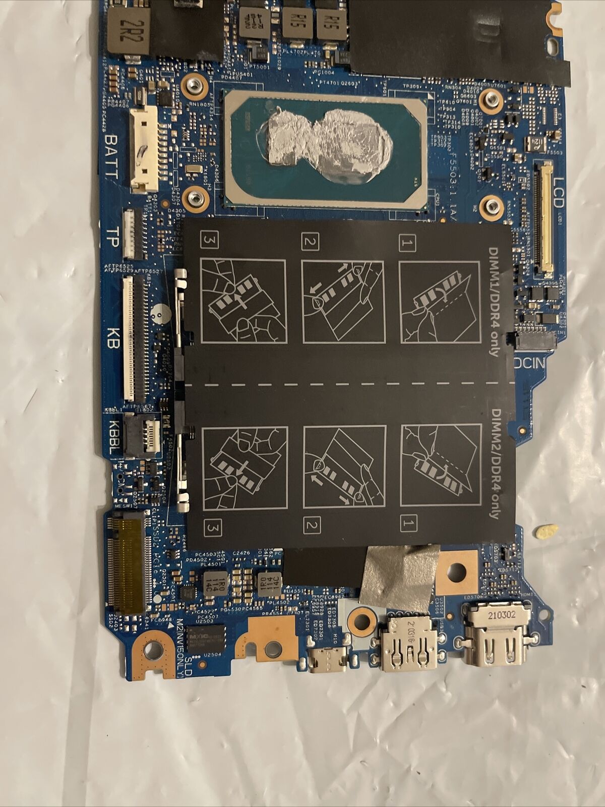 GENUINE Dell Vostro 15 5510 15.6" Motherboard i5-11300H 0PHRMM PHRMM PHRMM H1 B2