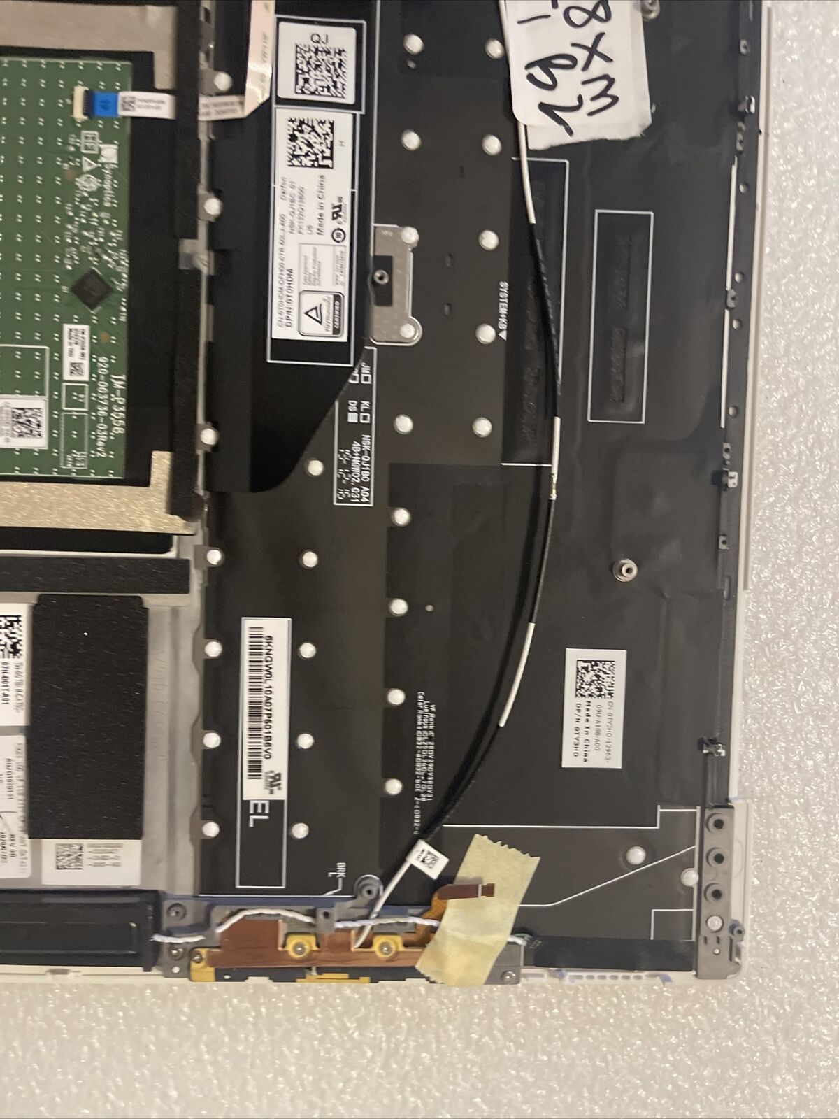 New Oem Dell XPS 9300 Palmrest US Keyboard Touchpad Speakers Extras GT8XM H1 B2