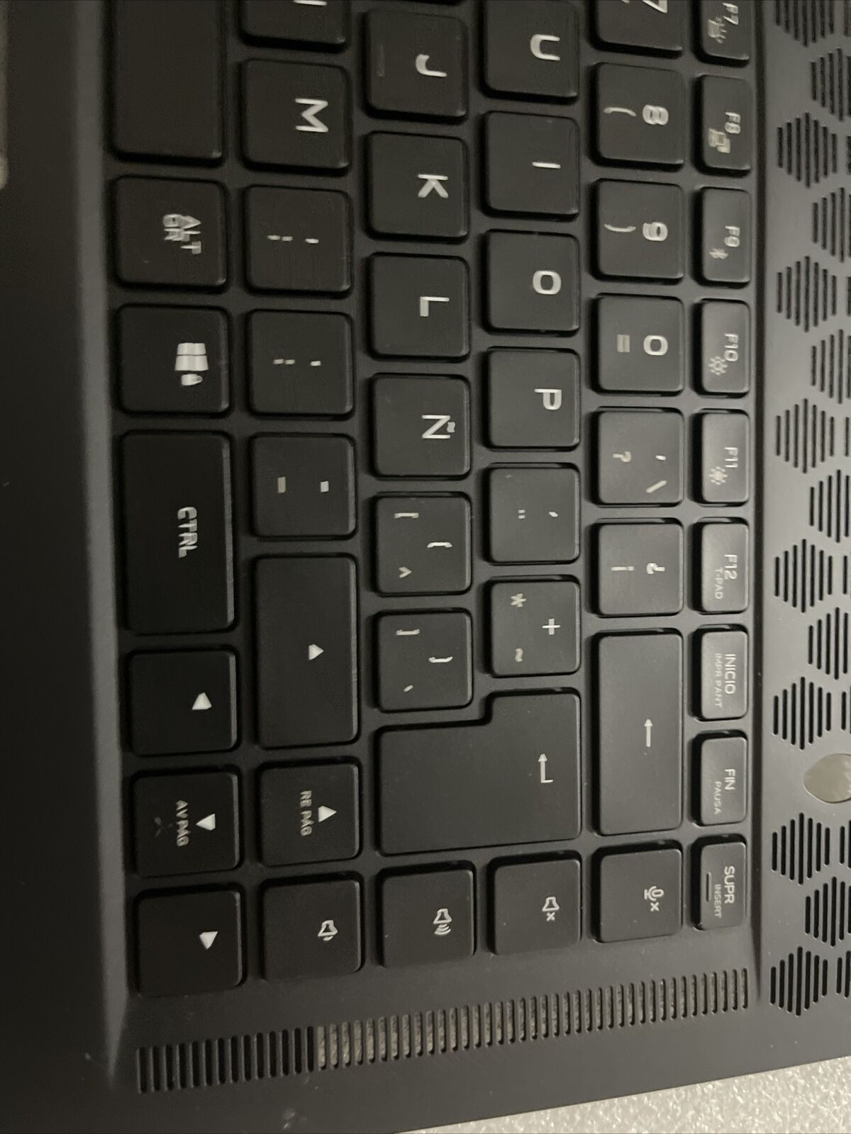 New Dell Alienware X15 R1 R2 Laptop Palmrest Spanish Backlit Keyboard DP6J2 SLP6