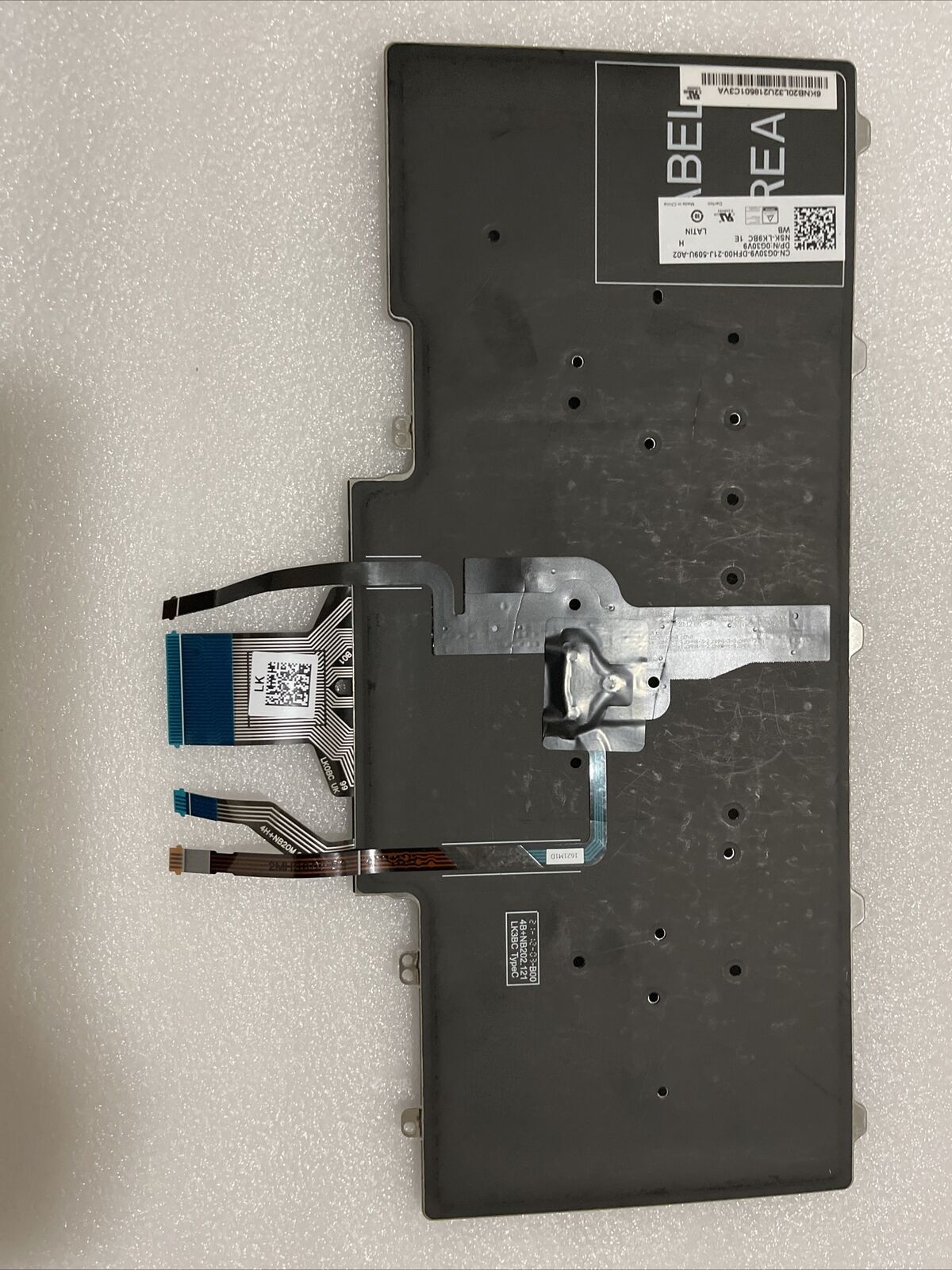 Spanish Dell Latitude 5490 7490  5495 Laptop Backlit Keyboard G30V9 0G30V9 H1