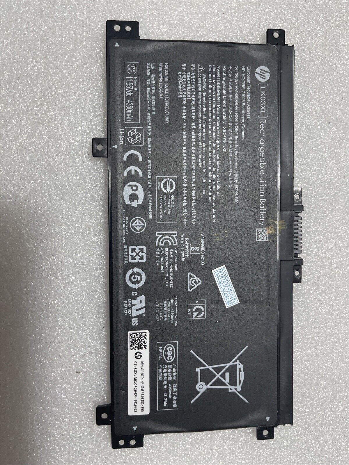 Genuine LK03XL Battery For HP ENVY X360 Laptops 15-BP 15-BQ 17-CE 916814-855