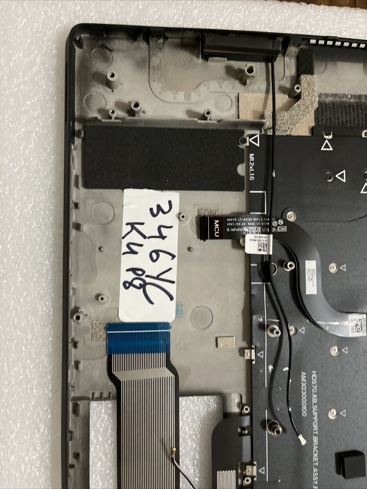 Genuine Dell Alienware x17 R1 R2 US English Keyboard Palmrest 0346YC 346YC K4 P8