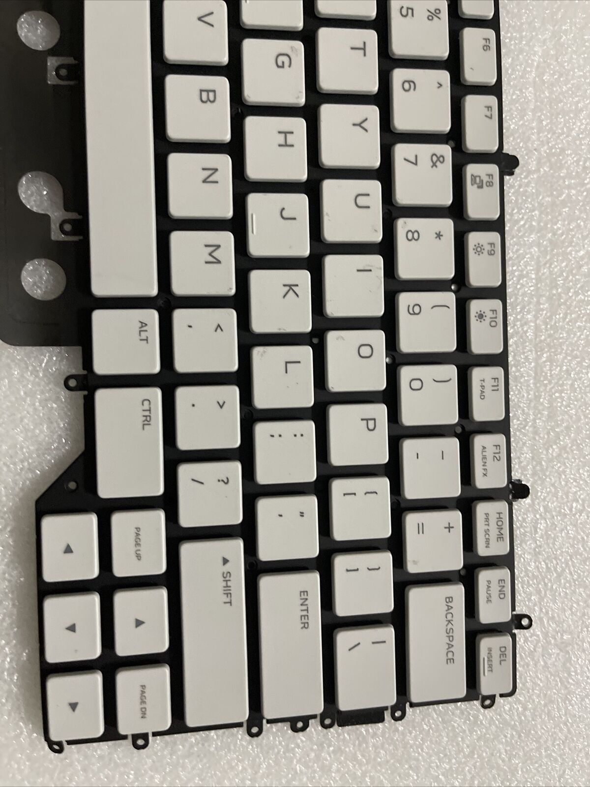 Genuine Dell Alienware M15 R2 Lunar Light RGB Laptop Keyboard Y79F6 00T44R N4 B4
