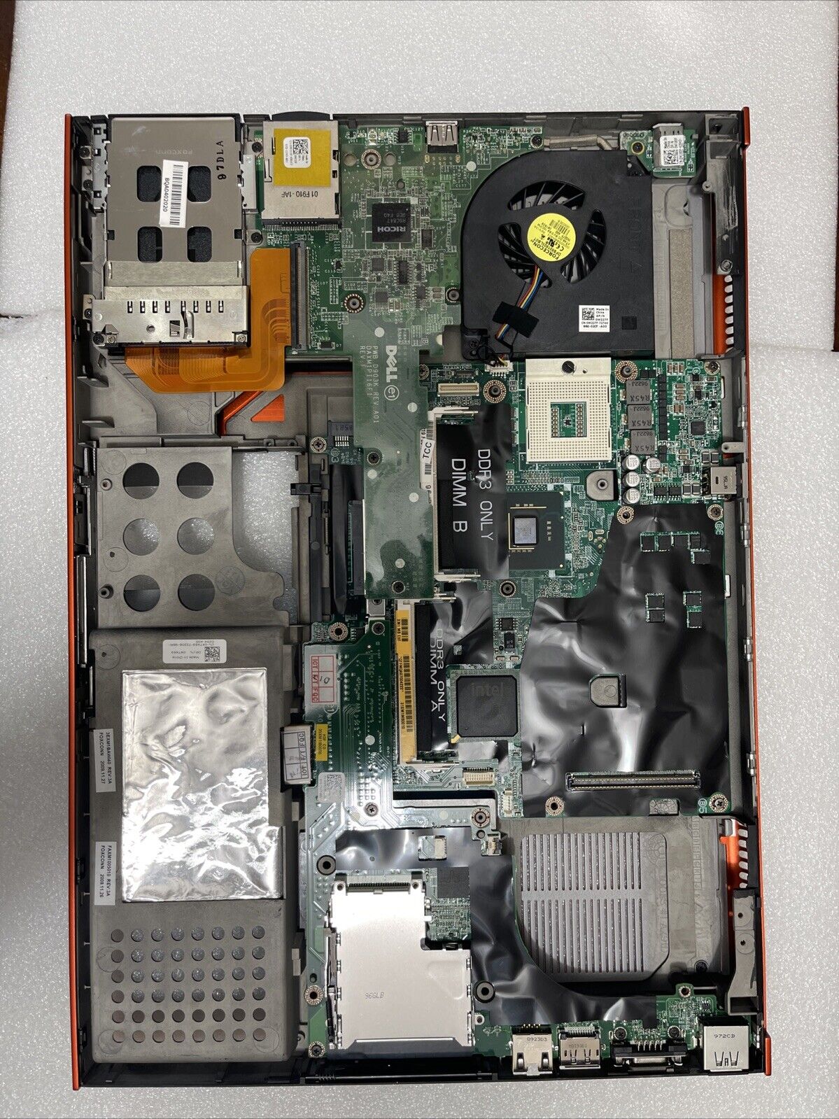 OEM Dell Precision M6400 Laptop Motherboard Mainboard W/ Bottom Base CDWGG H1 B9