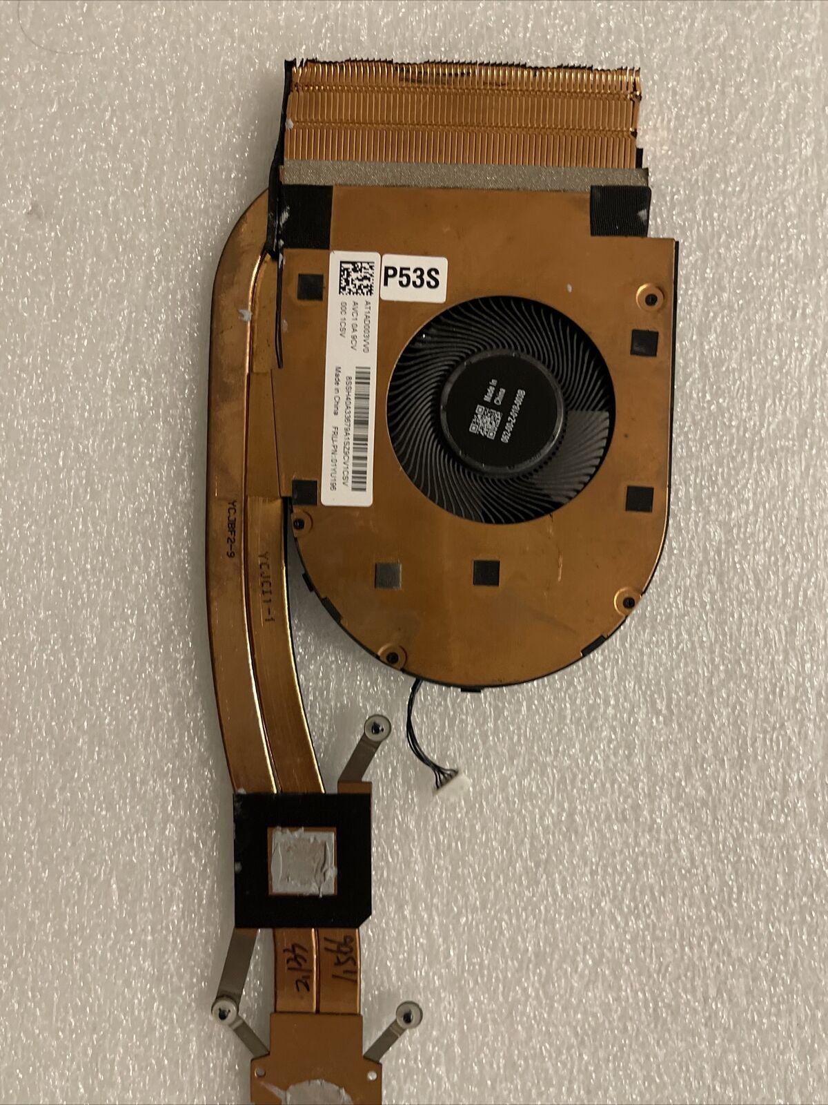 Lenovo Thinkpad Laptop P53s T590 SWG CPU Cooling Fan Heatsink Cooler 01YU196 H1