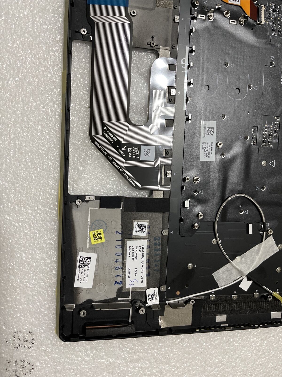New Oem Dell Alienware X15 R1 R2 Palmrest US English Keyboard  386PV 5VHRX K1 H2