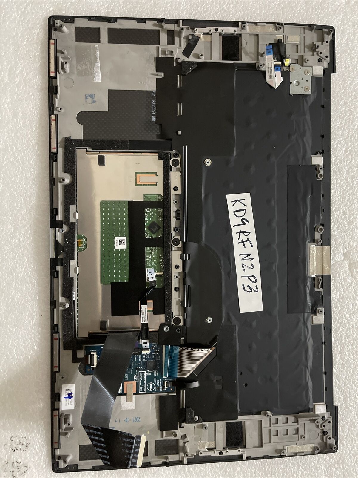 New Dell XPS 9710 Laptop Palmrest Backlit US English Keyboard Speaker KD9RF N2P3
