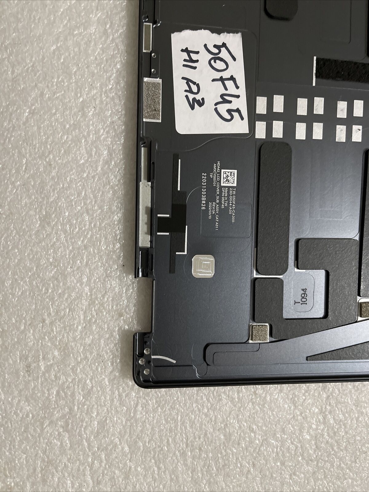 Genuine Dell Latitude 9420 2 in 1 LCD Rear Lid Top Back Cover  050F45 50F45 H1A3