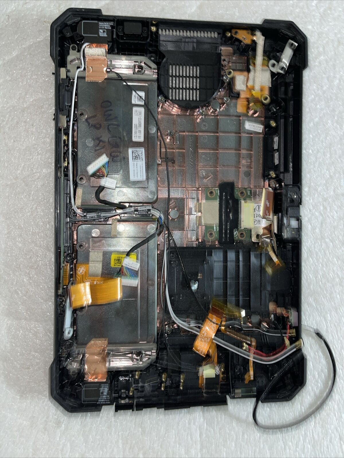 Dell Latitude 7220 Rugged Extreme Tablet Bottom Cover Extras X8JMD 0WCGW LP K1