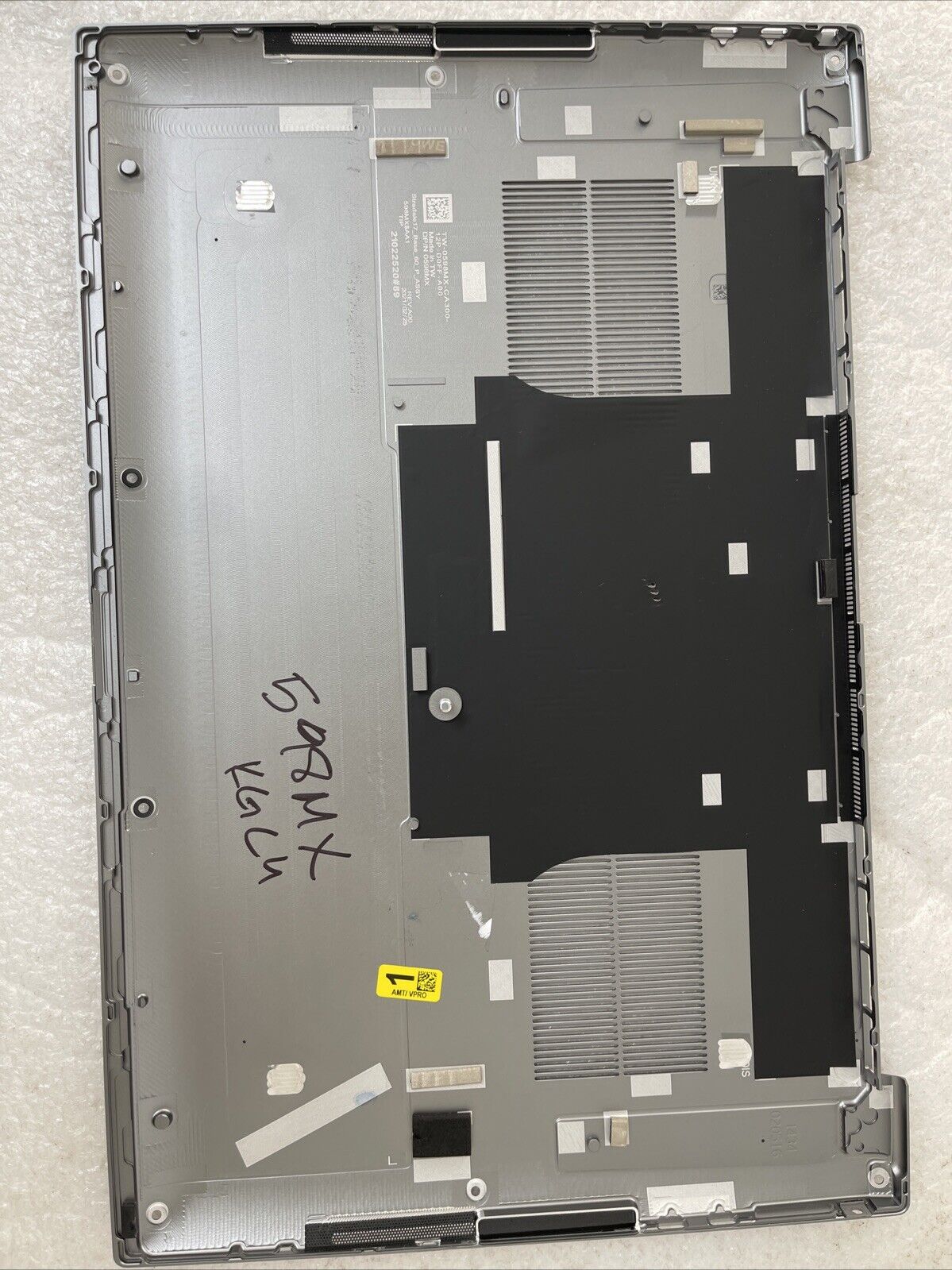 OEM Dell Precision 5750 Laptop Bottom Base Metal Cover Assembly Gray 598MX KG C4