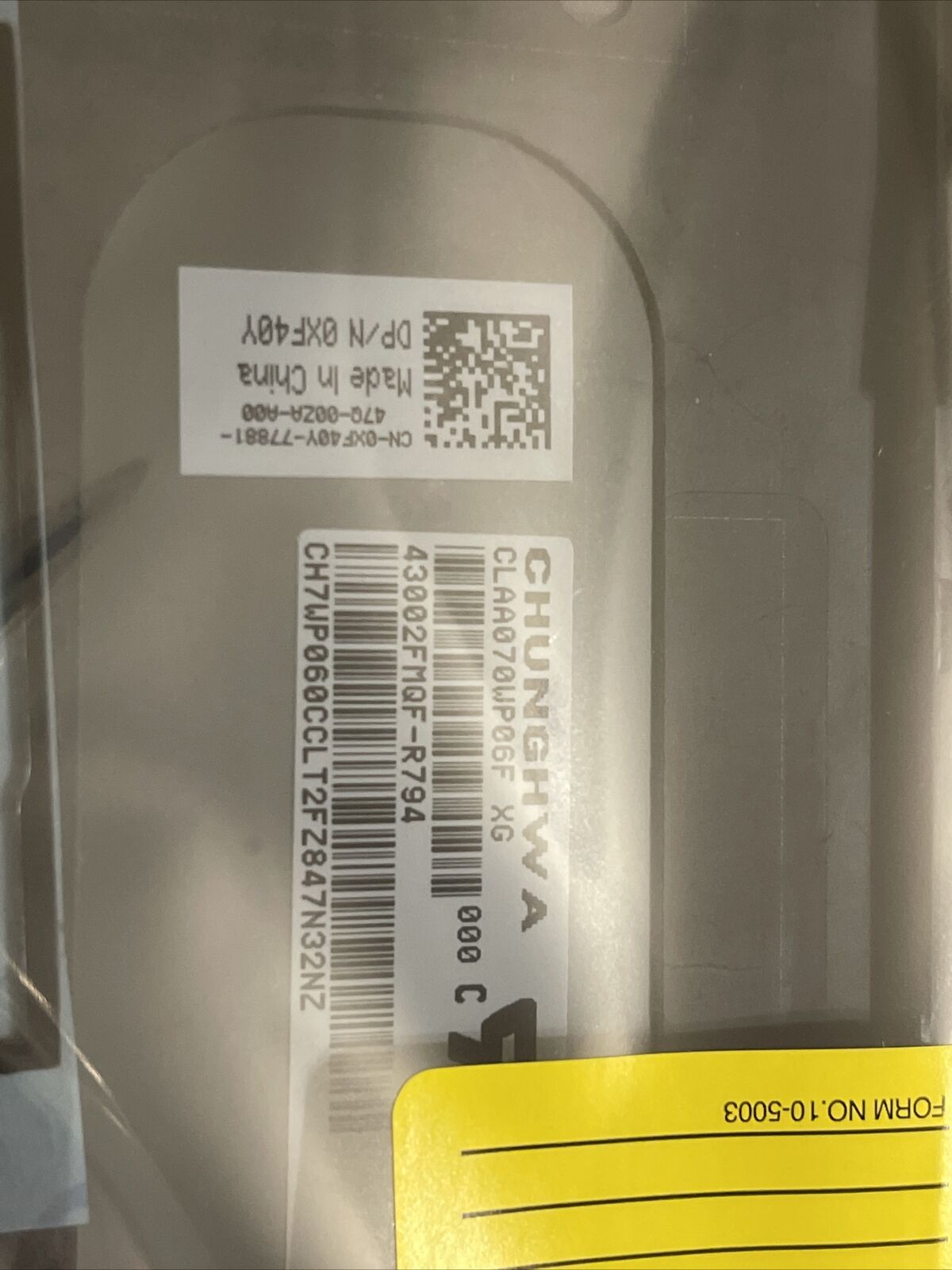 Genuine Dell Venue 7 3730 7" Tablet LCD Touch Screen Digitizer XF40Y MTTGT 4RVDD