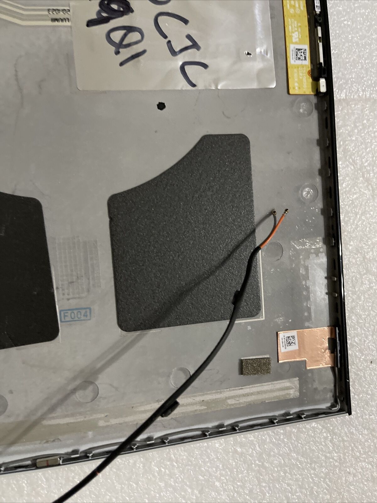 Oem Dell Alienware M17 R3 LCD Back Cover 17.3 White Camera Cables 0R0CJC H9 Q1