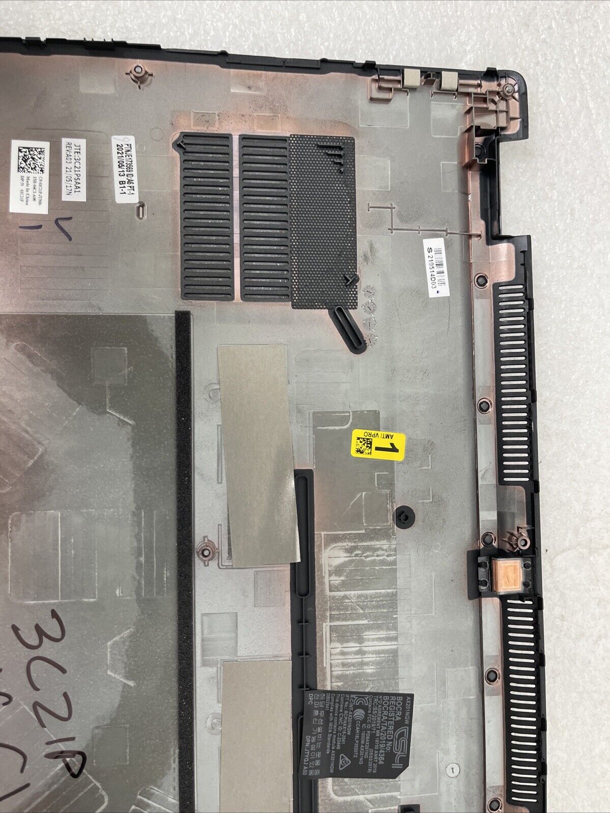 Genuine Dell Latitude 5520 Silver Bottom  Base Cover Lower 03C21P 3C21P NG T8