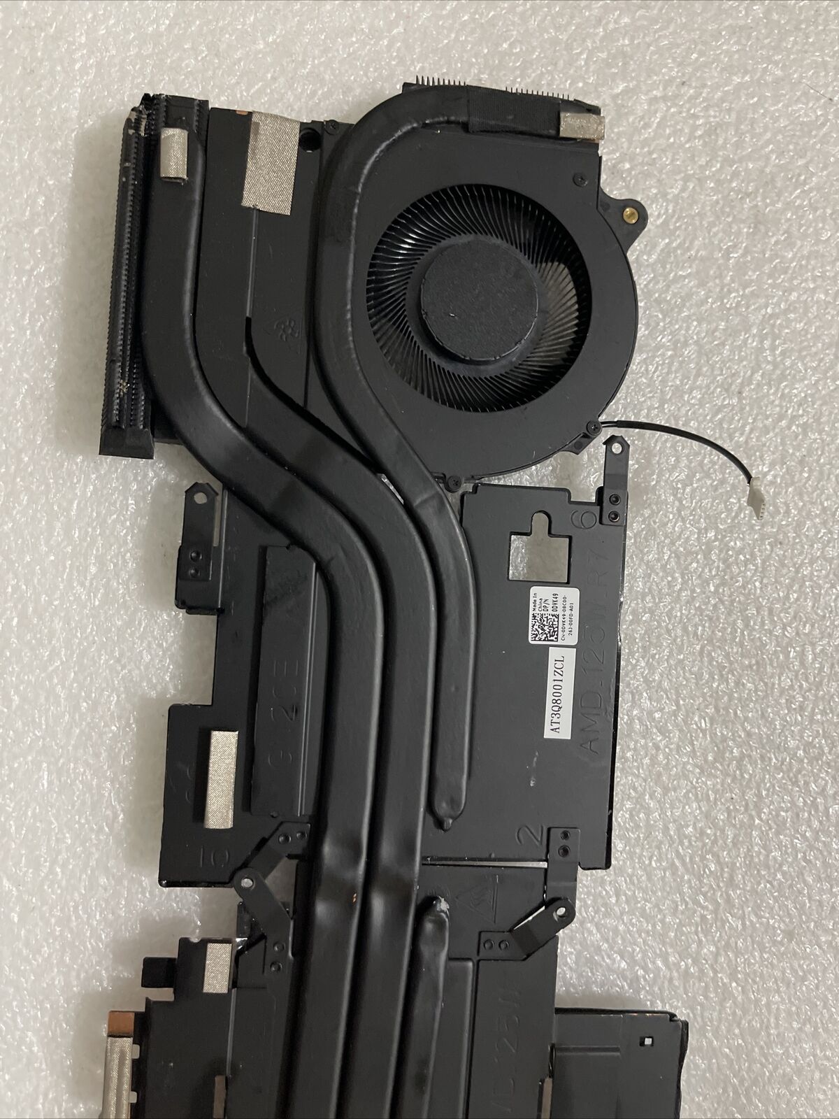 Dell OEM Alienware M15 R7 CPU / GPU Cooling Heatsink Fan Assembly DVK49 0DVK49