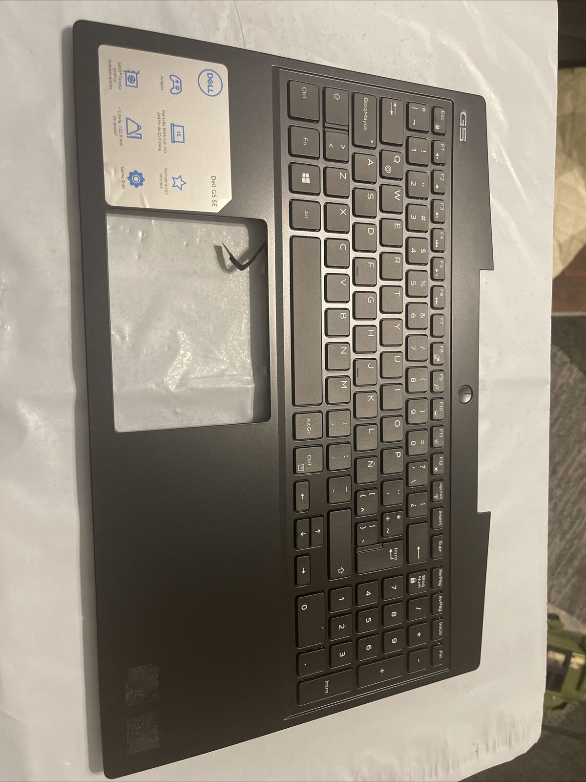 Oem Dell G5 SE 5505 LCD Palmrest spanish Keyboard Assembly T93MY 0T93MY P7