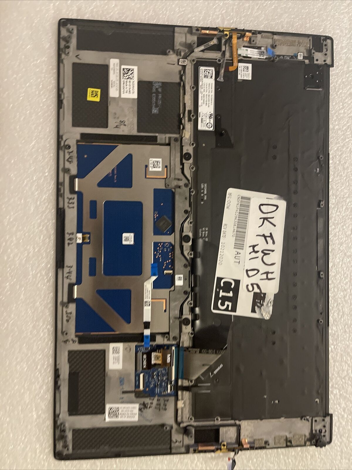 OEM DELL XPS 9500 Palmrest Touchpad FPR US Backlit Keyboard DKFWH 0DKFWH H1 D5