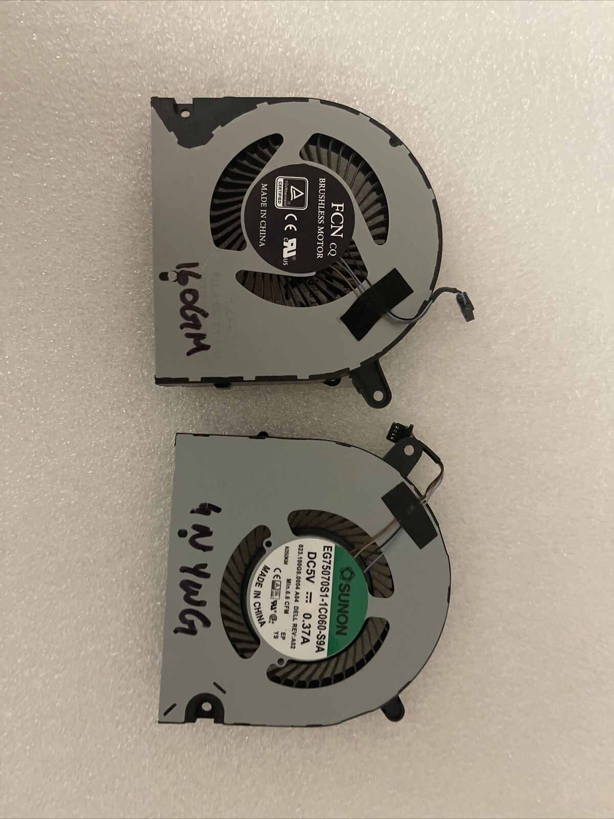 Genuine Dell G3 15 3590 P89F Laptop CPU+GPU Cooling Fans Pair 160GM 4NYWG