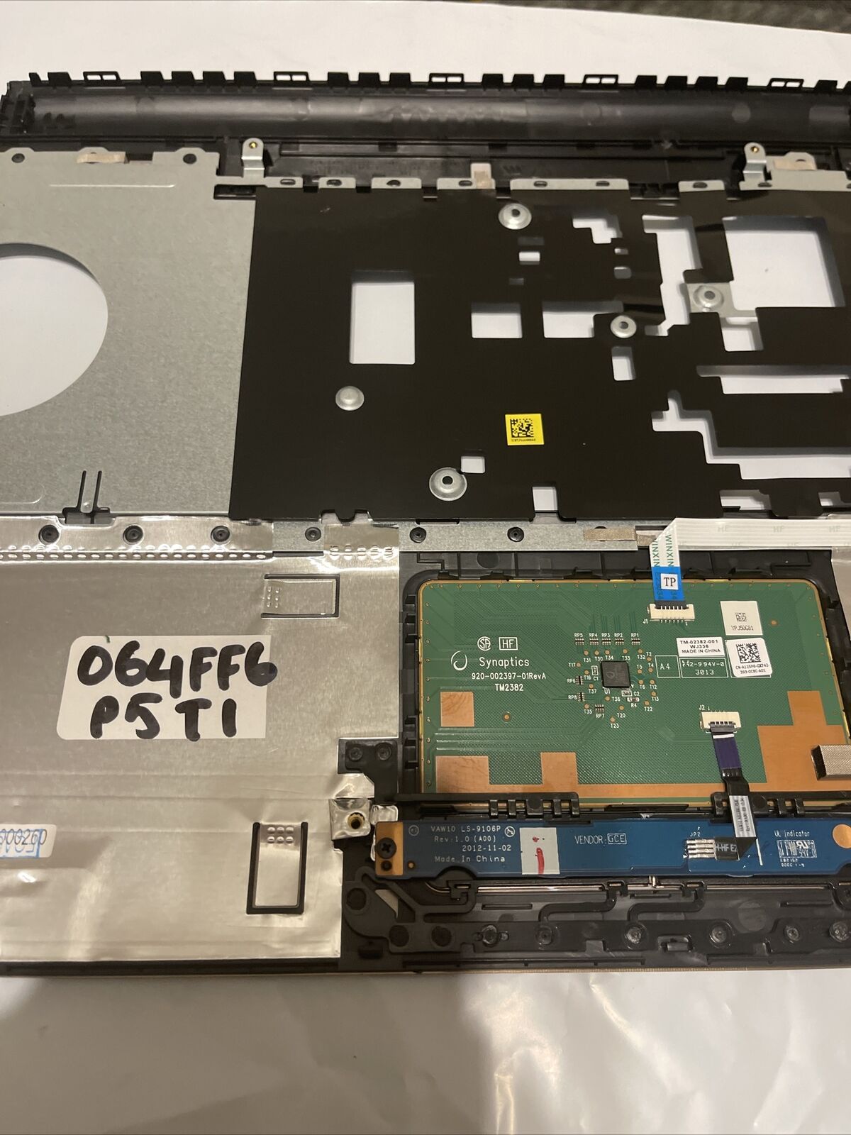 DELL INSPIRON M731R-5735 17.3" PALMREST W/ TOUCHPAD BROWN -TXA01- 064FF6 P5 T1