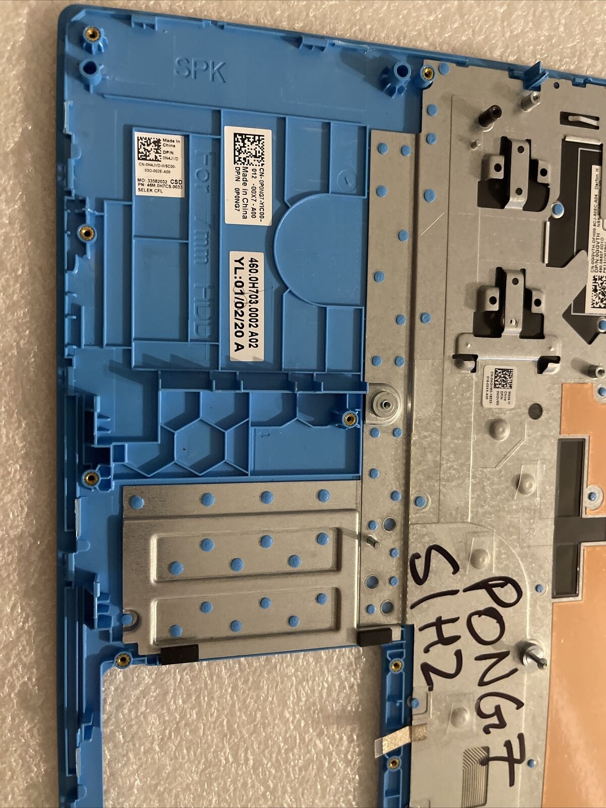 OEM Dell G Series G3 3590 Laptop Palmrest US/EN Keyboard N4JVD P0NG7 S1 H2