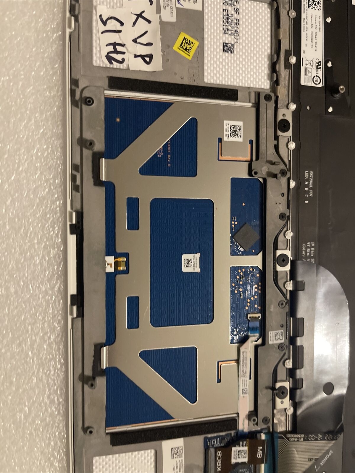 New Dell XPS 9500 9510 Palmrest Touchpad US English Backlit Keyboard DTXVP S1 H2
