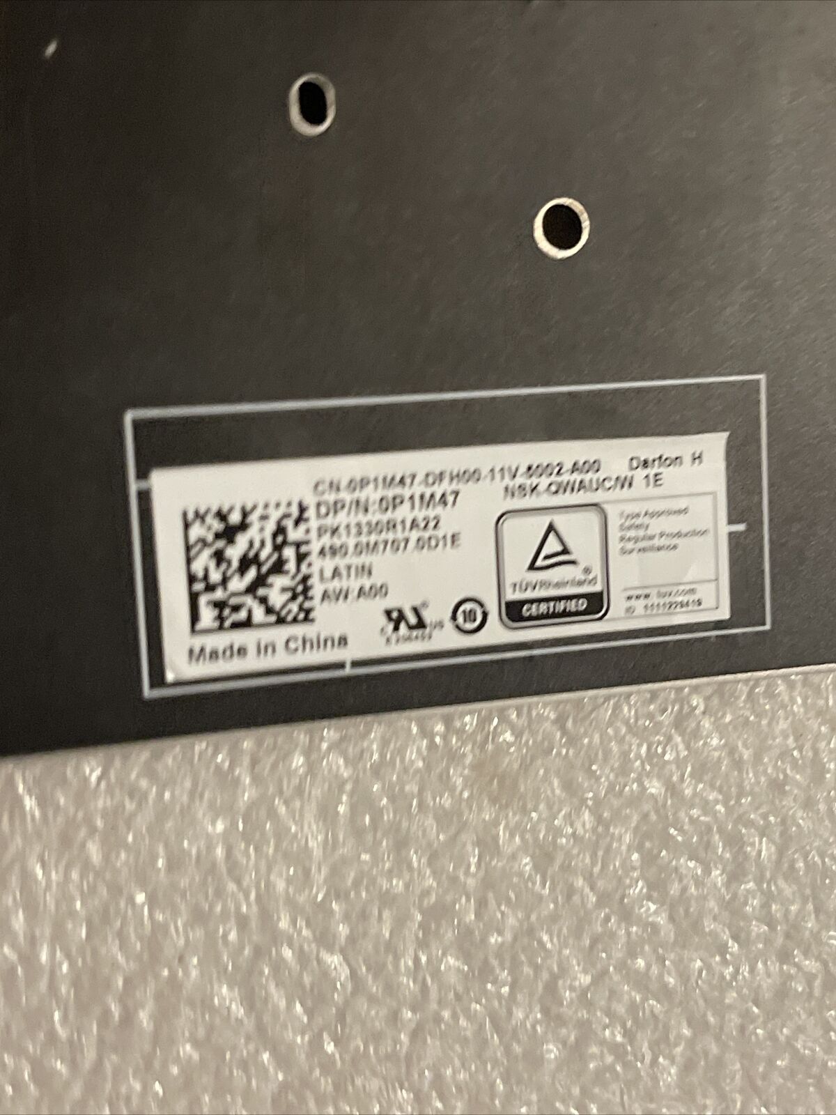 Dell Latitude 7310 7320 7330 5320 5330 Laptop 2-in-1 Spanish No Backlit KB P1M47