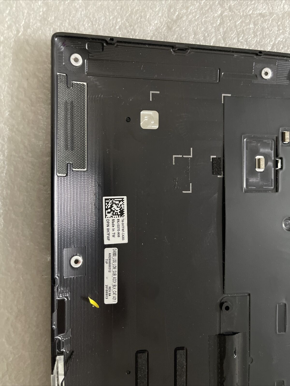 Genuine Dell Precision 5530 Laptop Bottom Base Metal Cover Black H7FWF H1C1