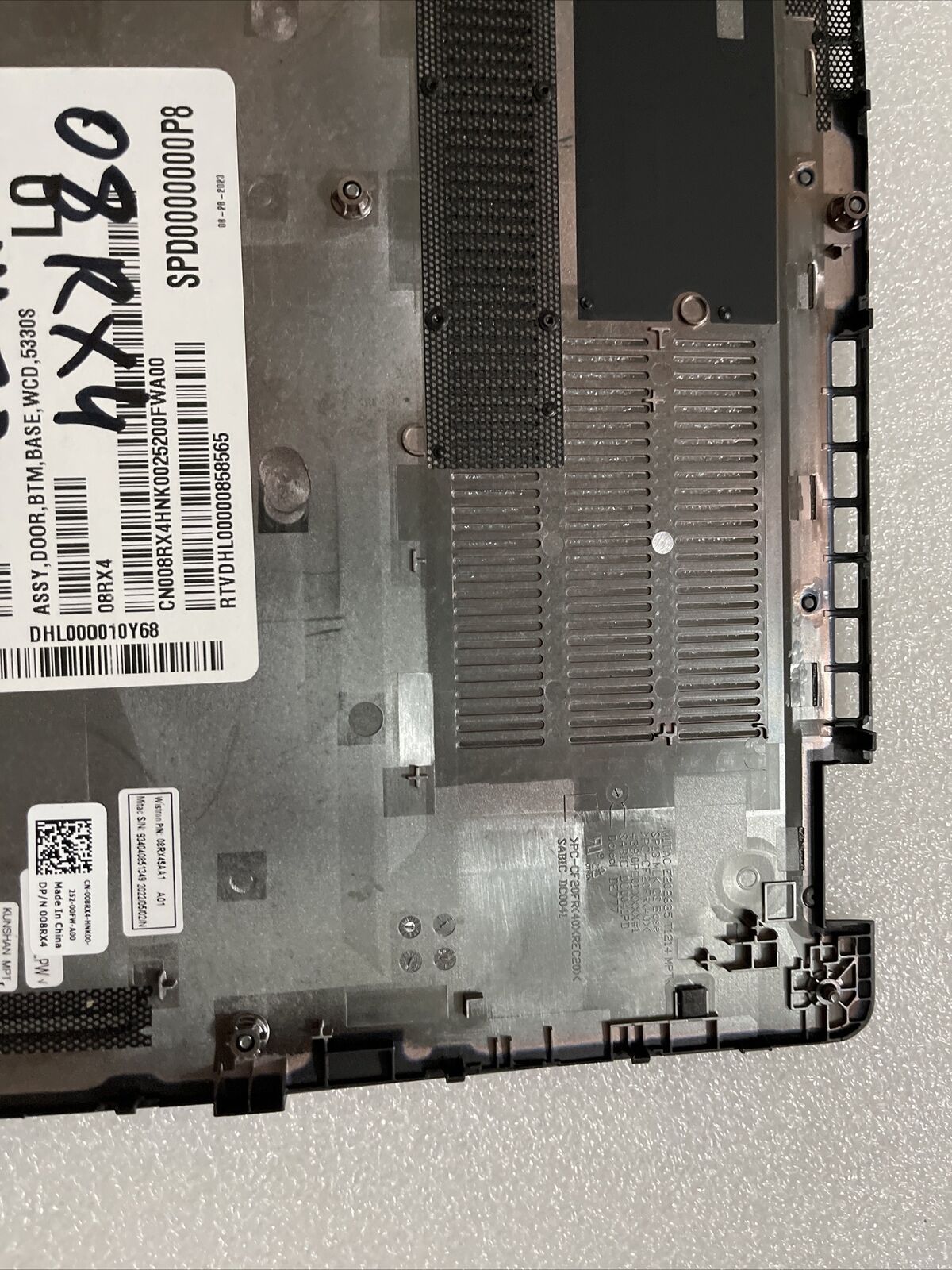 Genuine DELL Latitude 5330 Laptop Bottom Base Lower Cover   08RX4 008RX4 H1 E1